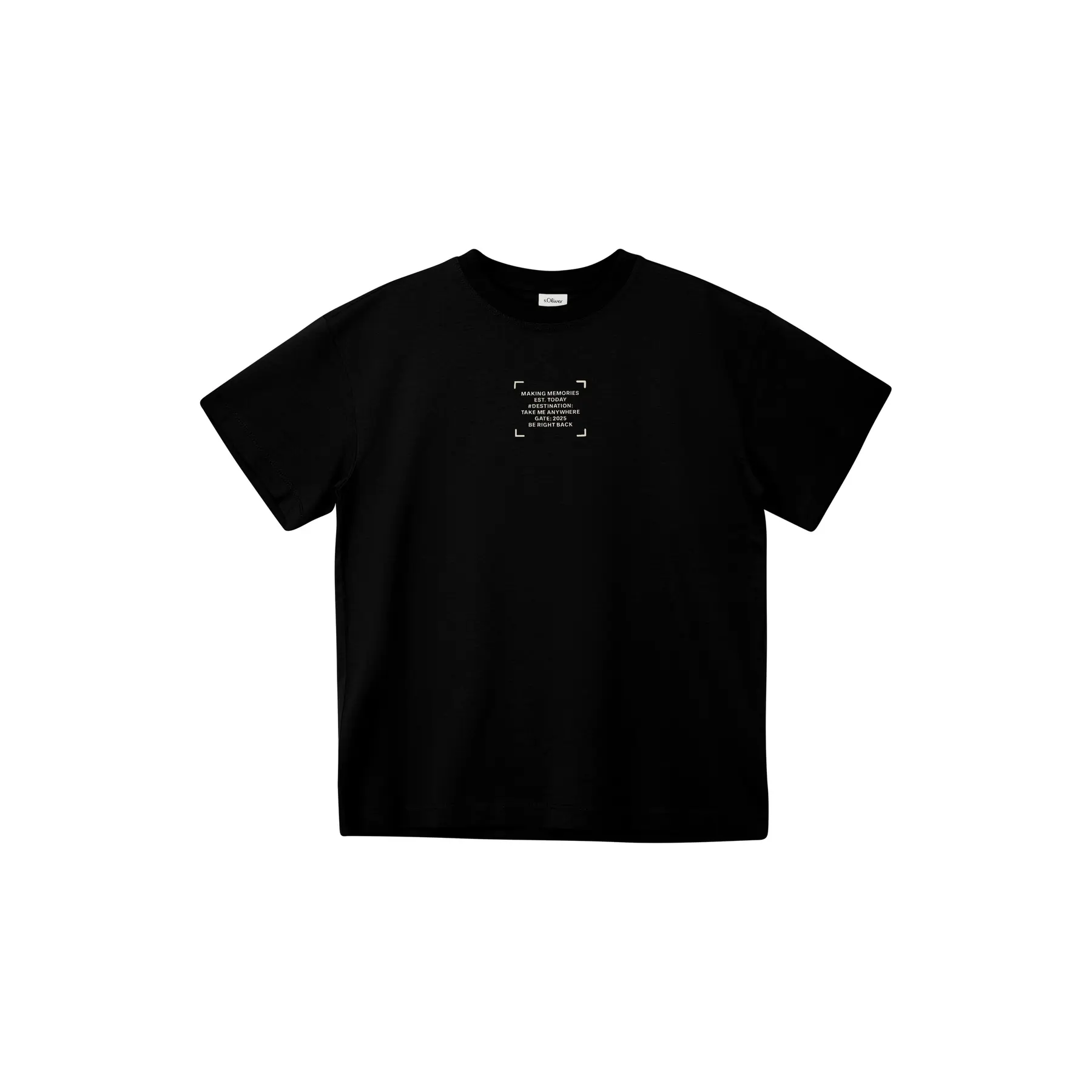 T-shirt oversize con stampa davanti e dietro bambino s.Oliver