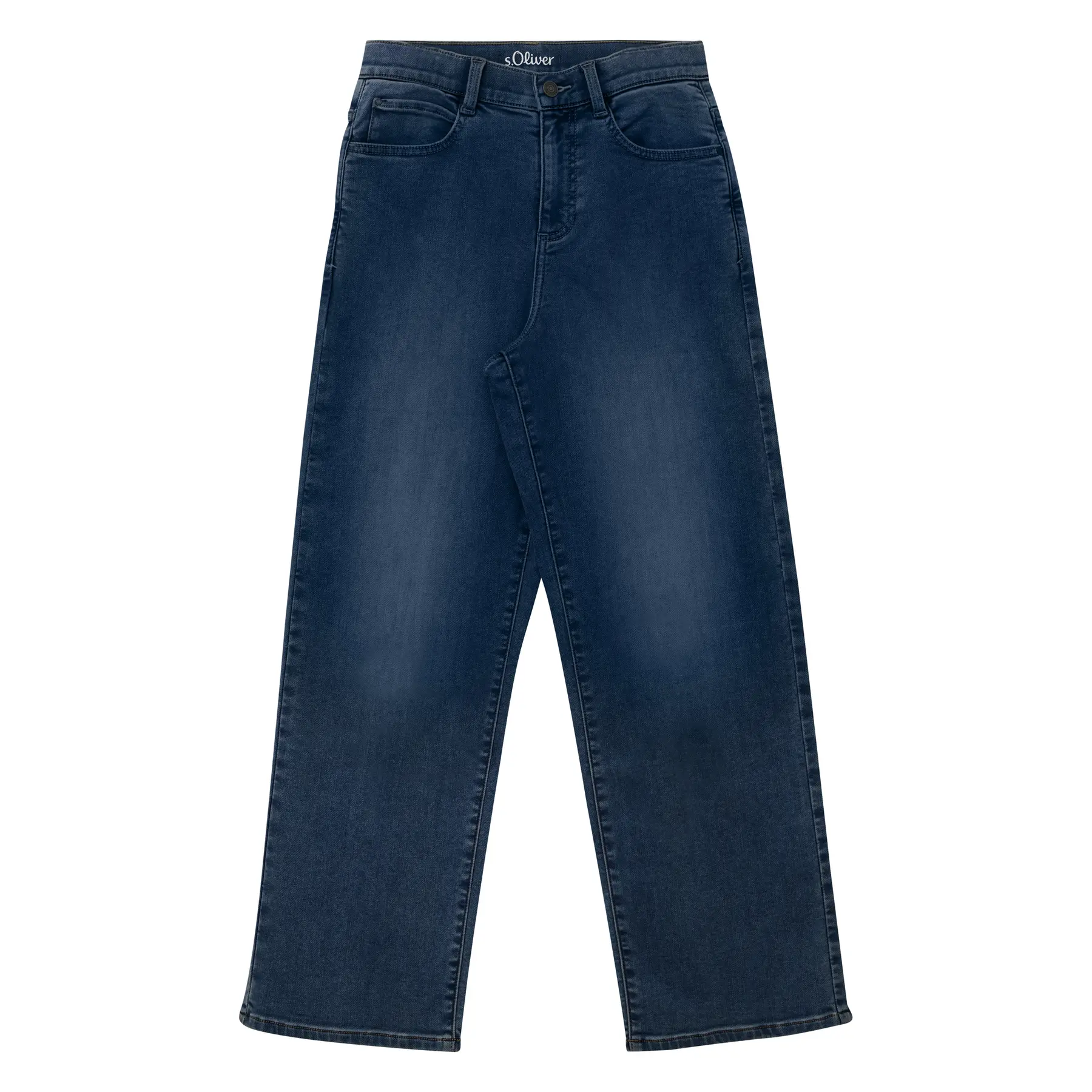 Jeans Baggy coupe décontractée taille mi-haute Jambe large intérieur doux et chaud enfant s.Oliver Jeans Baggy coupe décontractée taille mi-haute Jambe large intérieur doux et chaud enfant s.Oliver