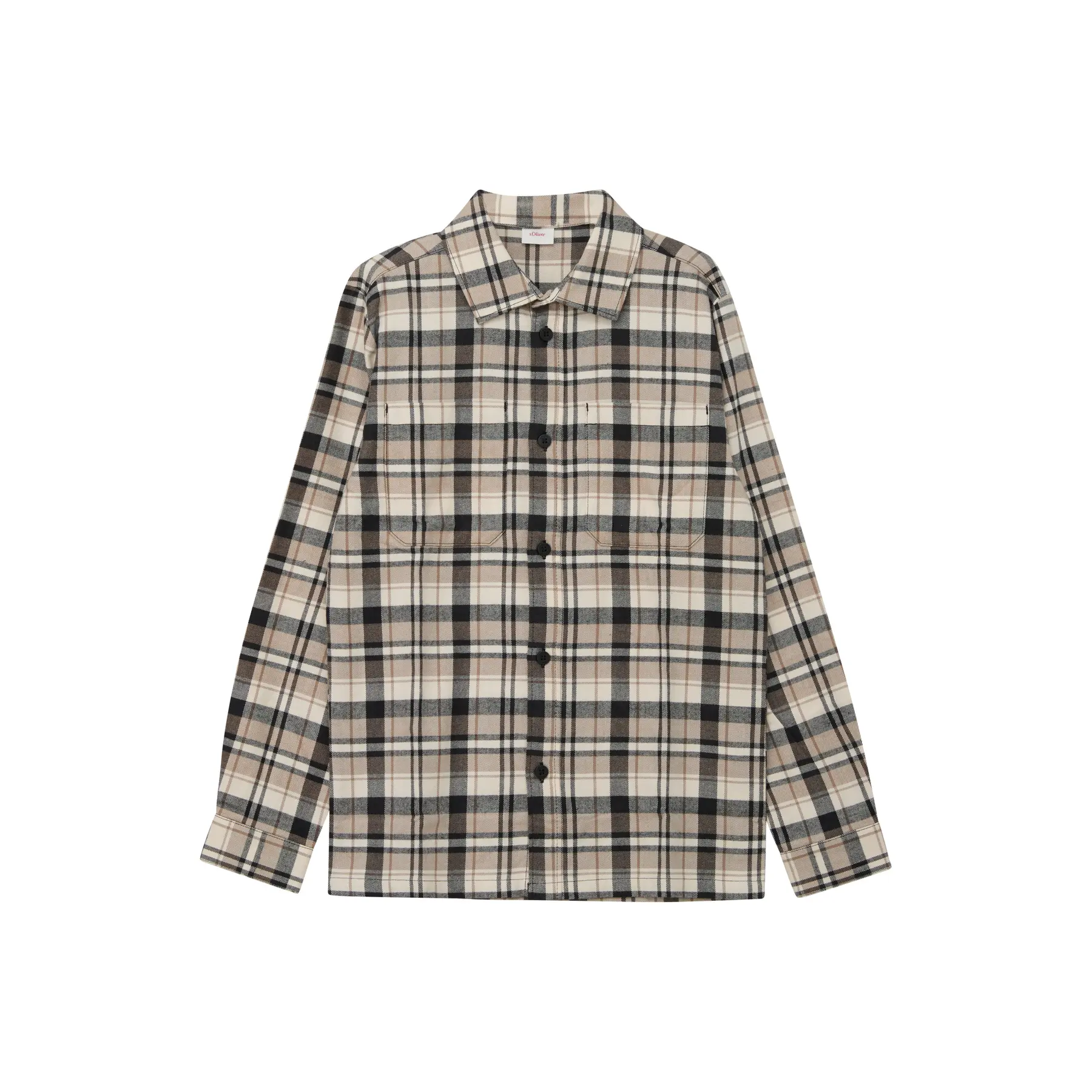 Chemise en flanelle à carreaux avec poche poitrine enfant s.Oliver Chemise en flanelle à carreaux avec poche poitrine enfant s.Oliver
