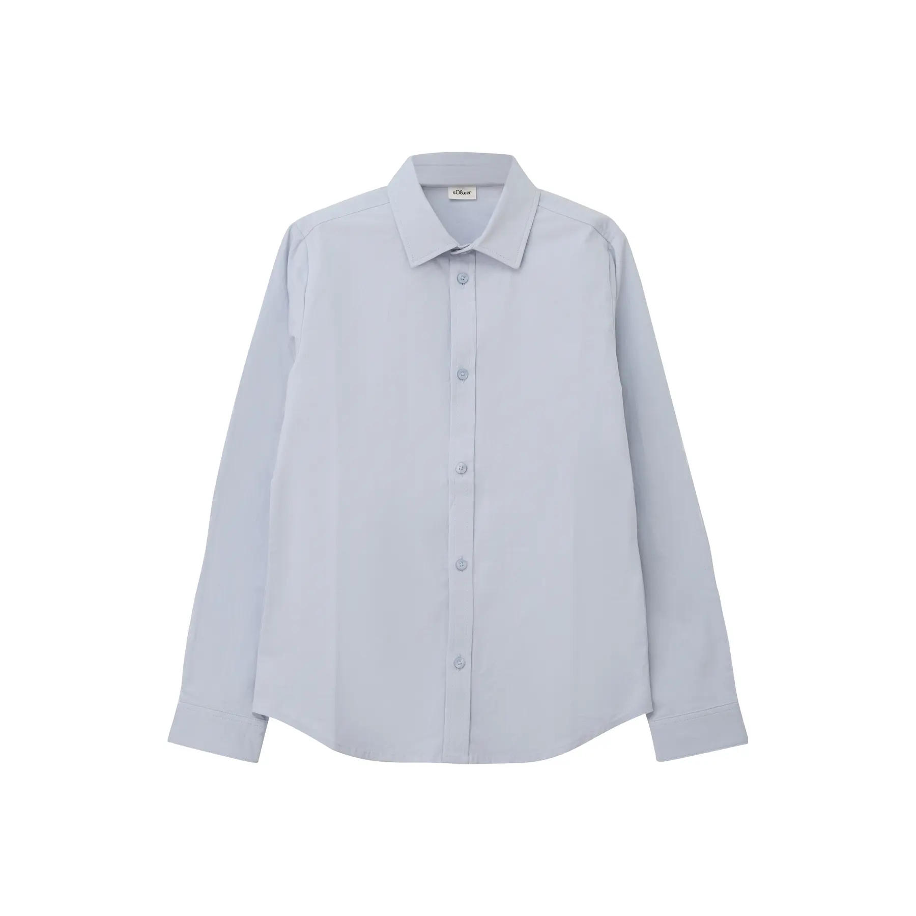 Chemise de fête à manches longues en popeline, coupe ajustée enfant s.Oliver Chemise de fête à manches longues en popeline, coupe ajustée enfant s.Oliver