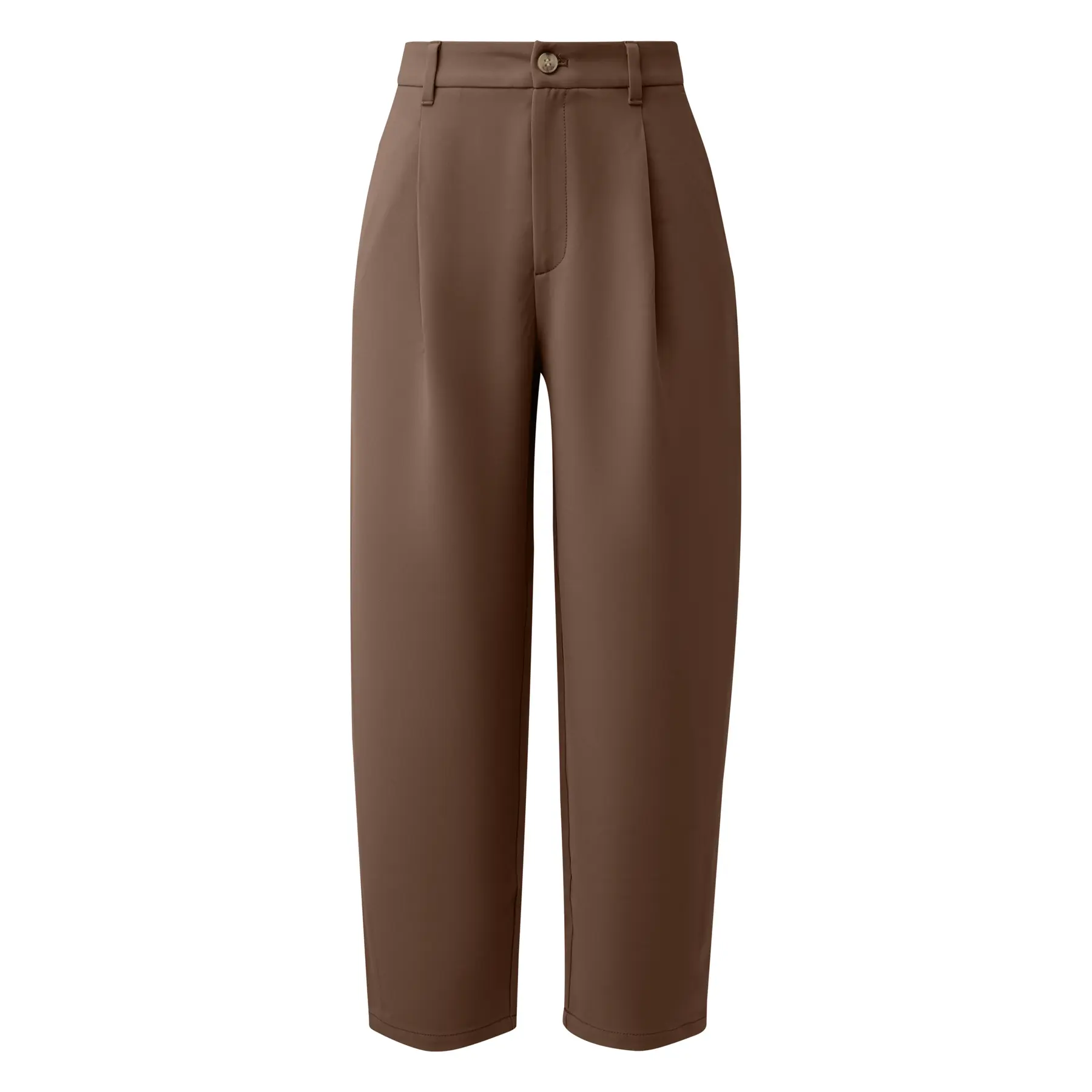 Pantalon en tissu à pinces avec taille élastique femme s.Oliver