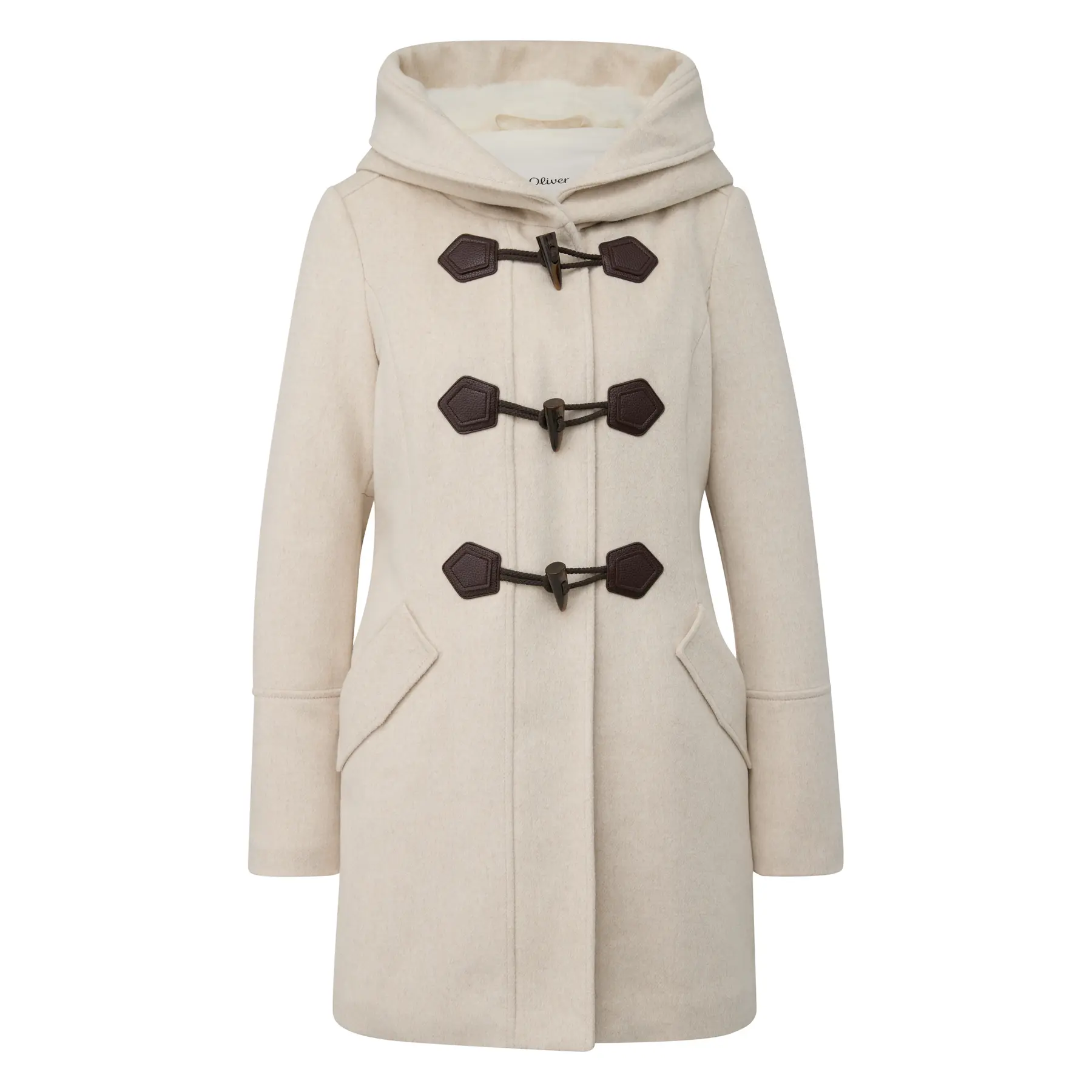 Giacca con cappuccio e tasche a patta donna