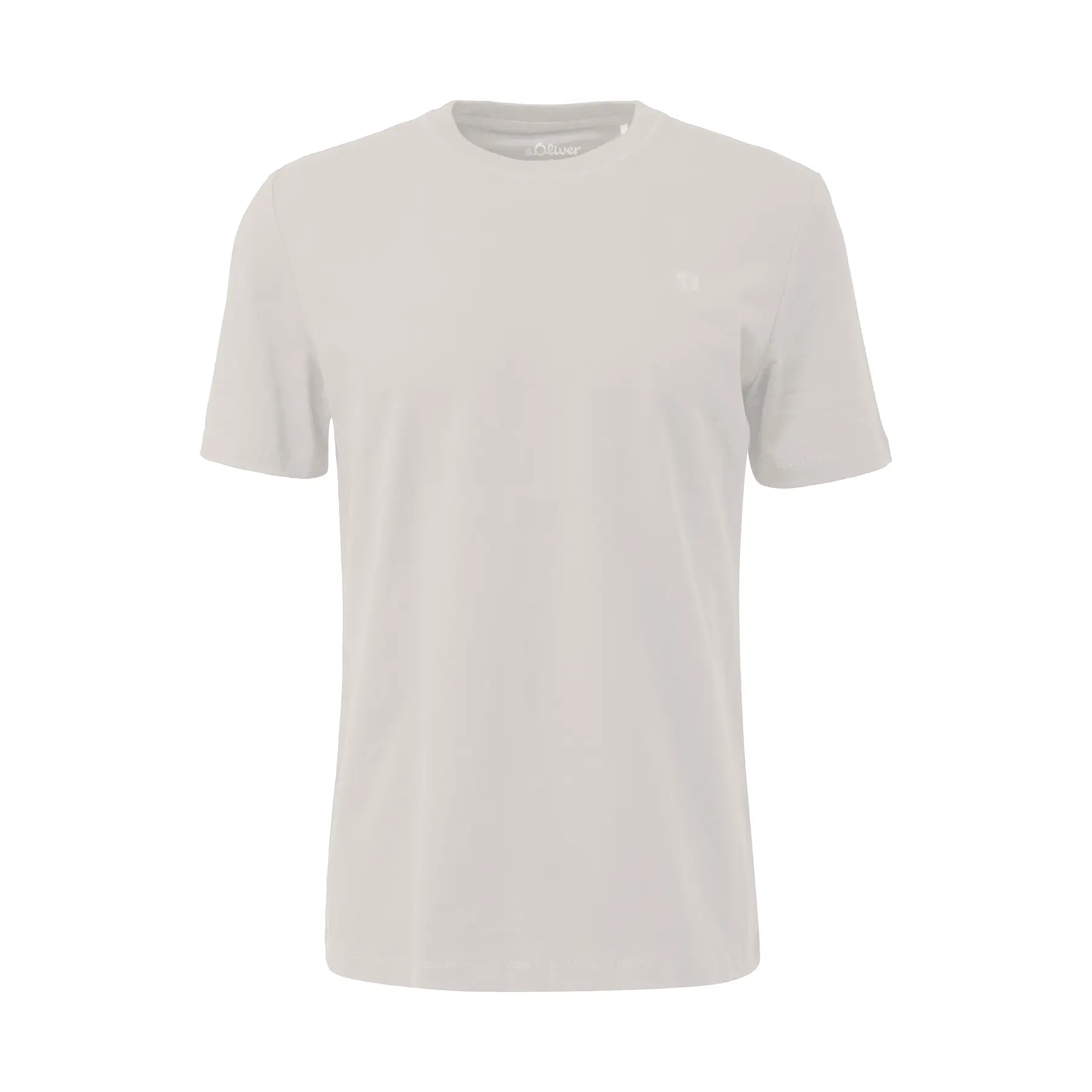 T-Shirt aus dickem Jersey mit Rundhalsausschnitt und Logoaufdruck s.Oliver