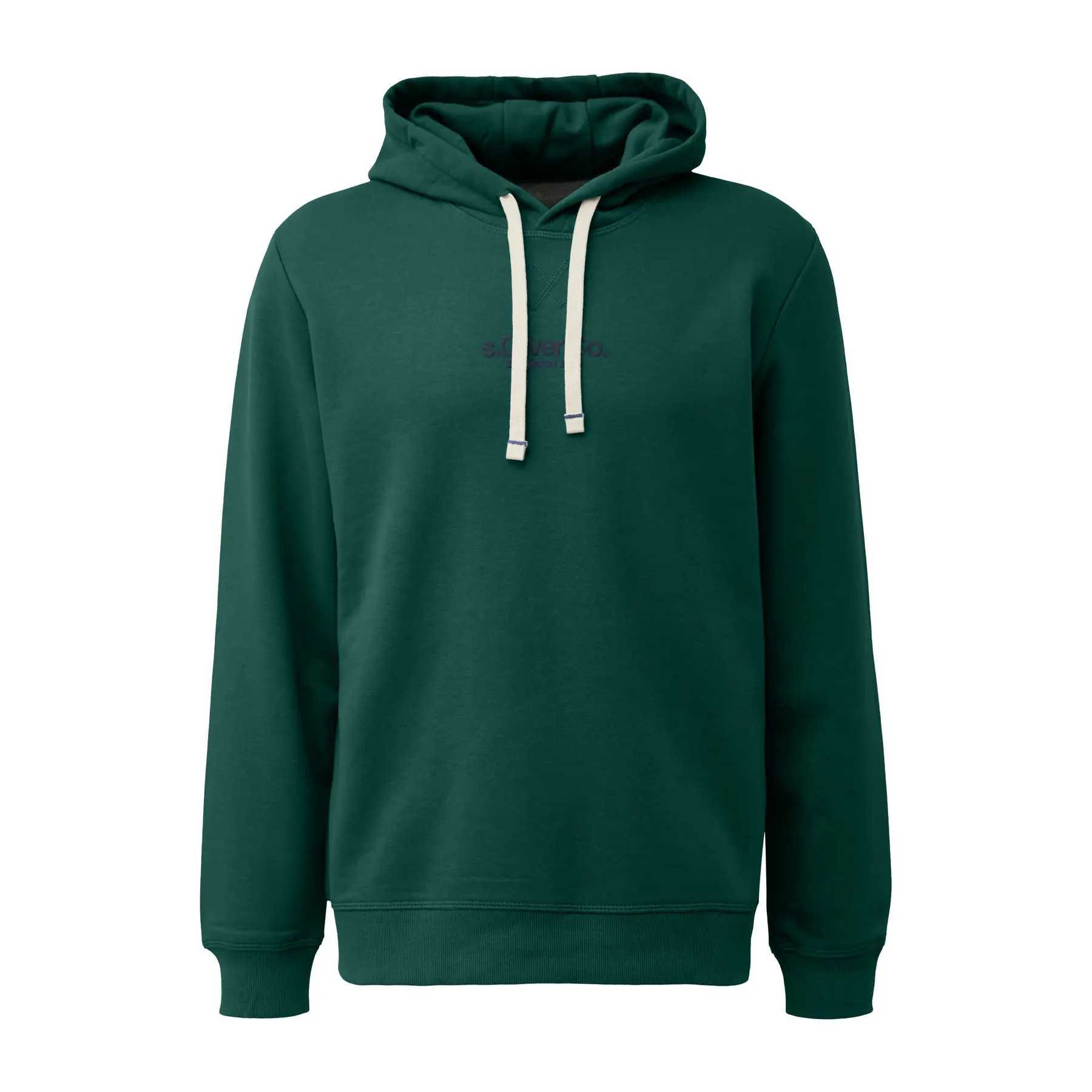 Kapuzensweatshirt mit Schaumdruck und Logodetail s.Oliver