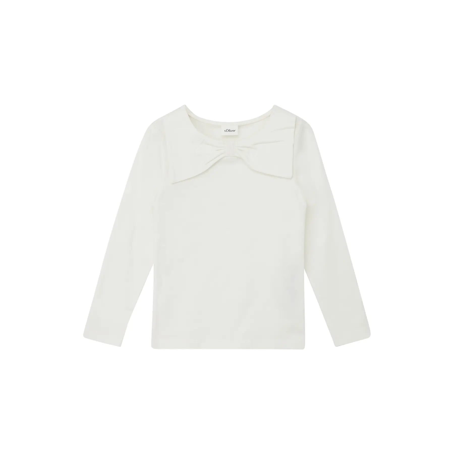 T-shirt à manches longues en jersey Slim Fit avec nœud fille s.Oliver