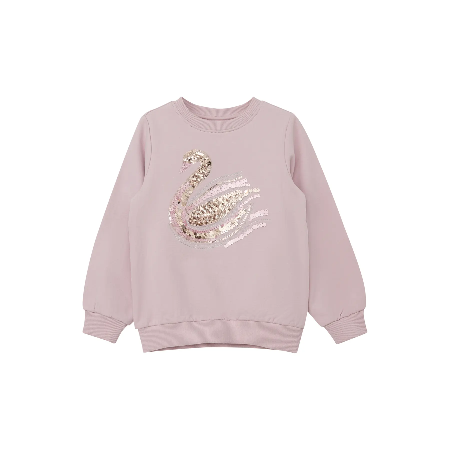 Regular Fit Fleece Sweatshirt mit Pailletten, gebürstete Innenseite Mädchen s.Oliver