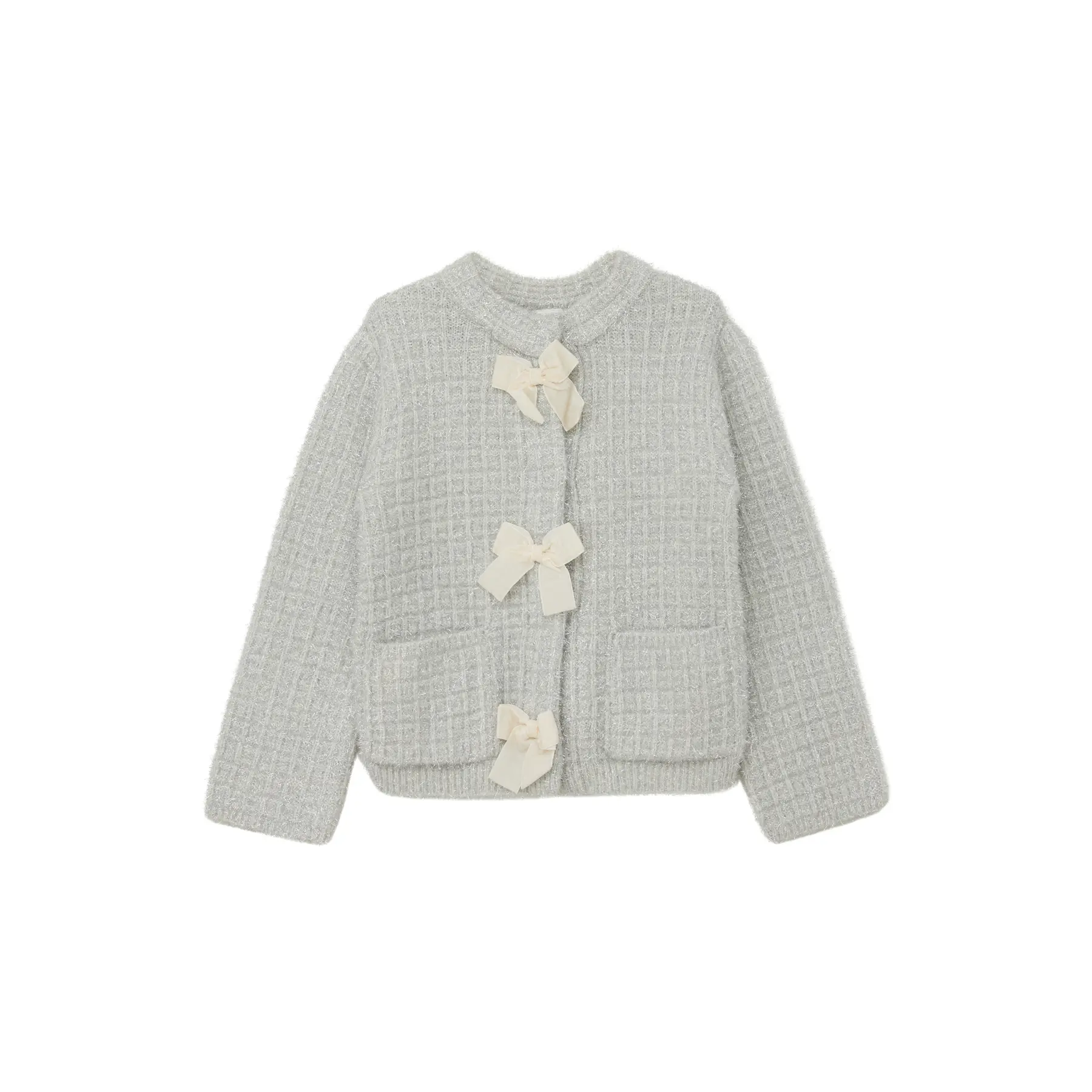 Cardigan en maille avec nœuds et boutons-pression fille s.Oliver