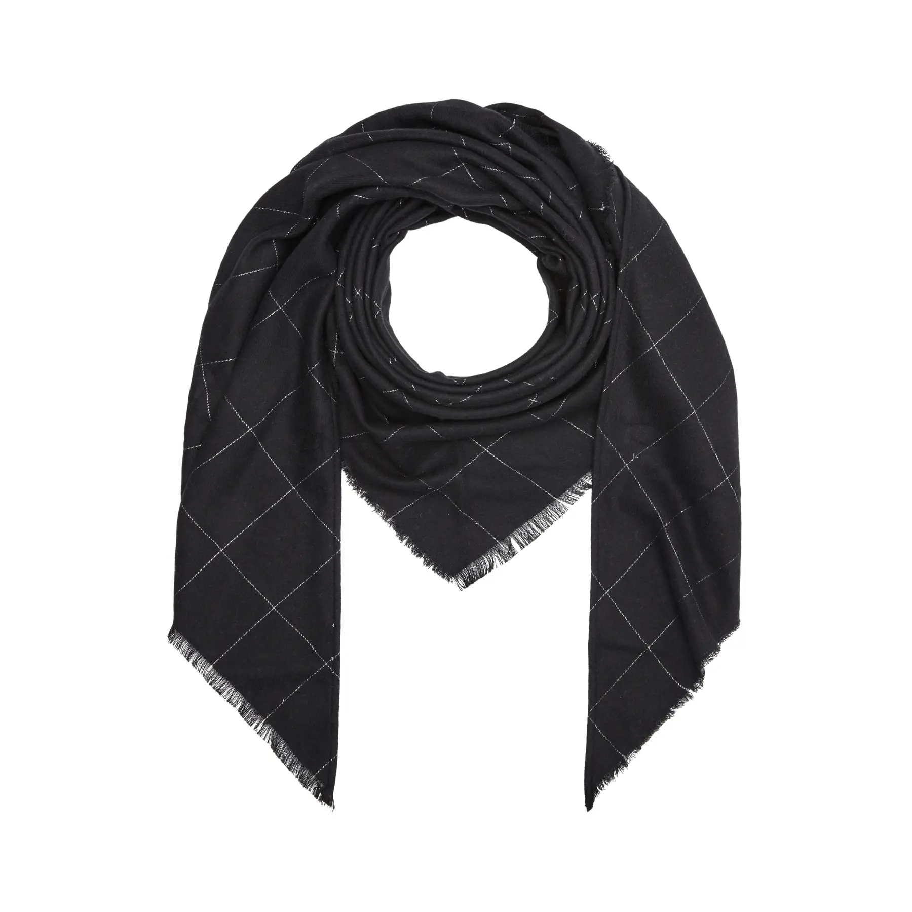 Foulard triangolare con filo scintillante discreto donna s.Oliver