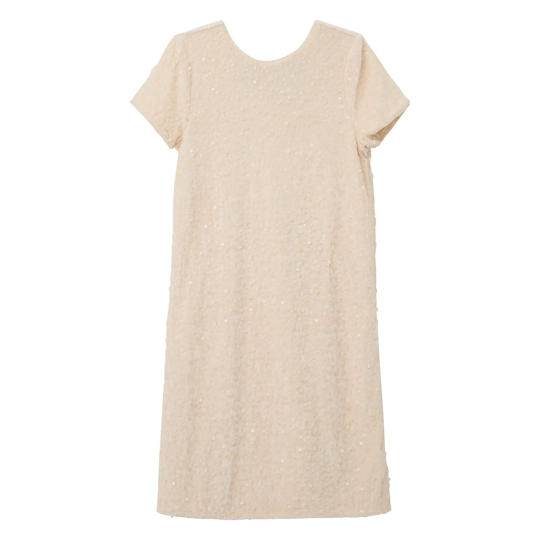 Robe en velours à manches courtes avec sequins souples et découpe nouée fille s.Oliver