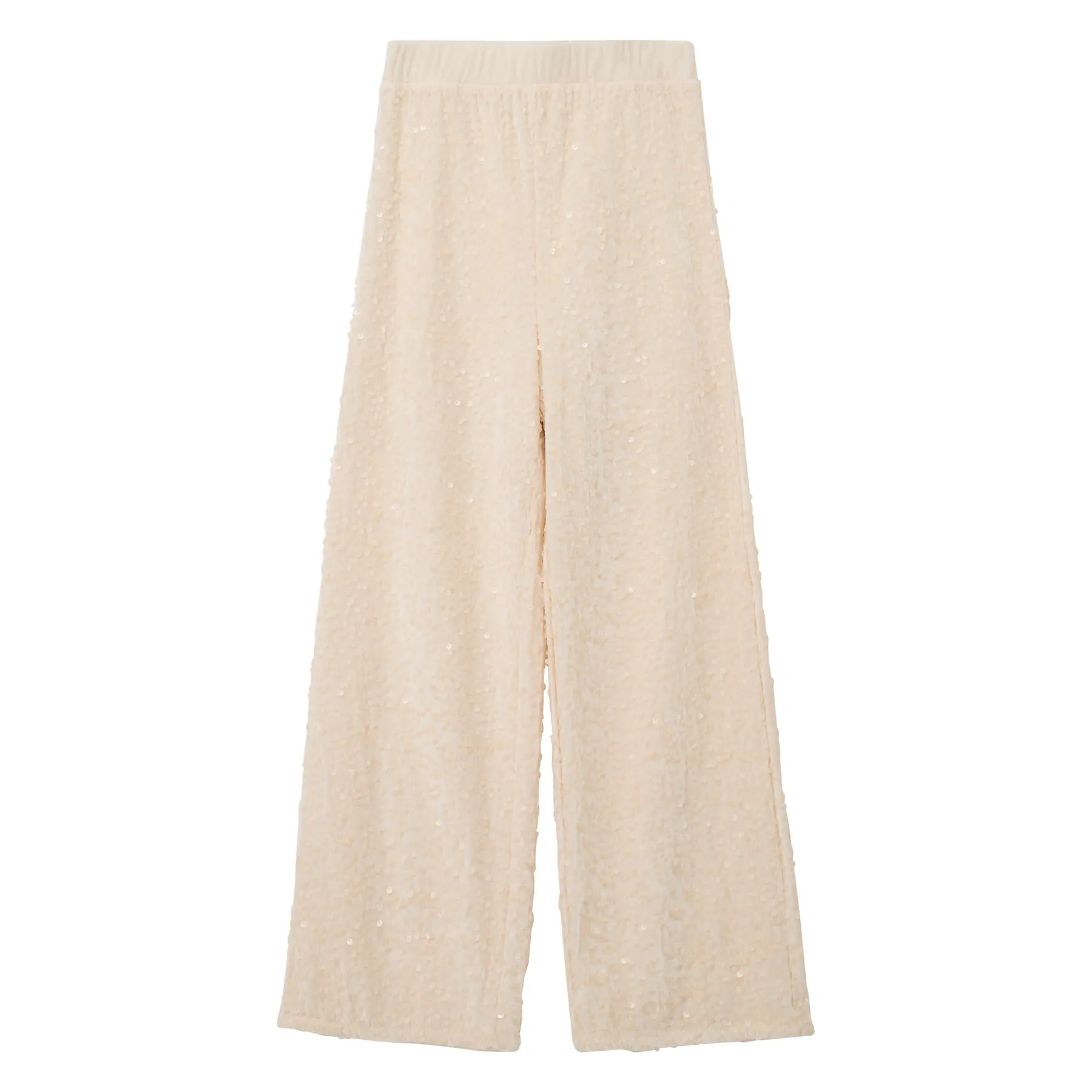 Pantalon jambe large taille haute avec sequins souples fille s.Oliver