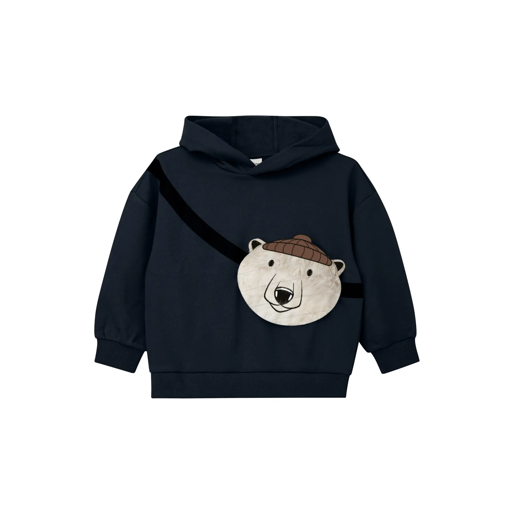 Oversize Kapuzenpullover mit aufgesetzter Tasche, gebürstetes Innenfutter für Kinder s.Oliver