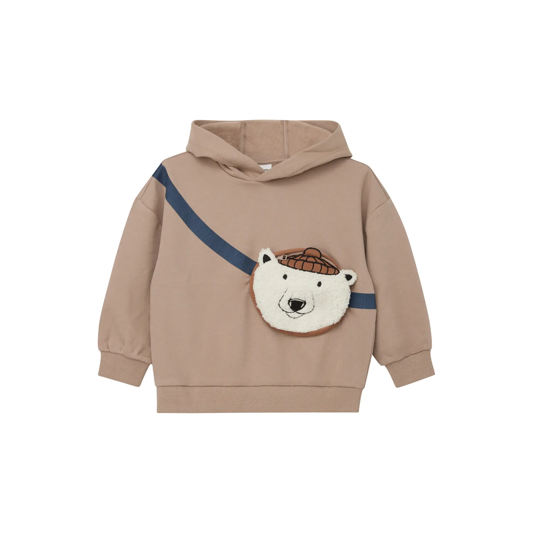 Oversize Kapuzenpullover mit aufgesetzter Tasche, gebürstetes Innenfutter für Kinder s.Oliver