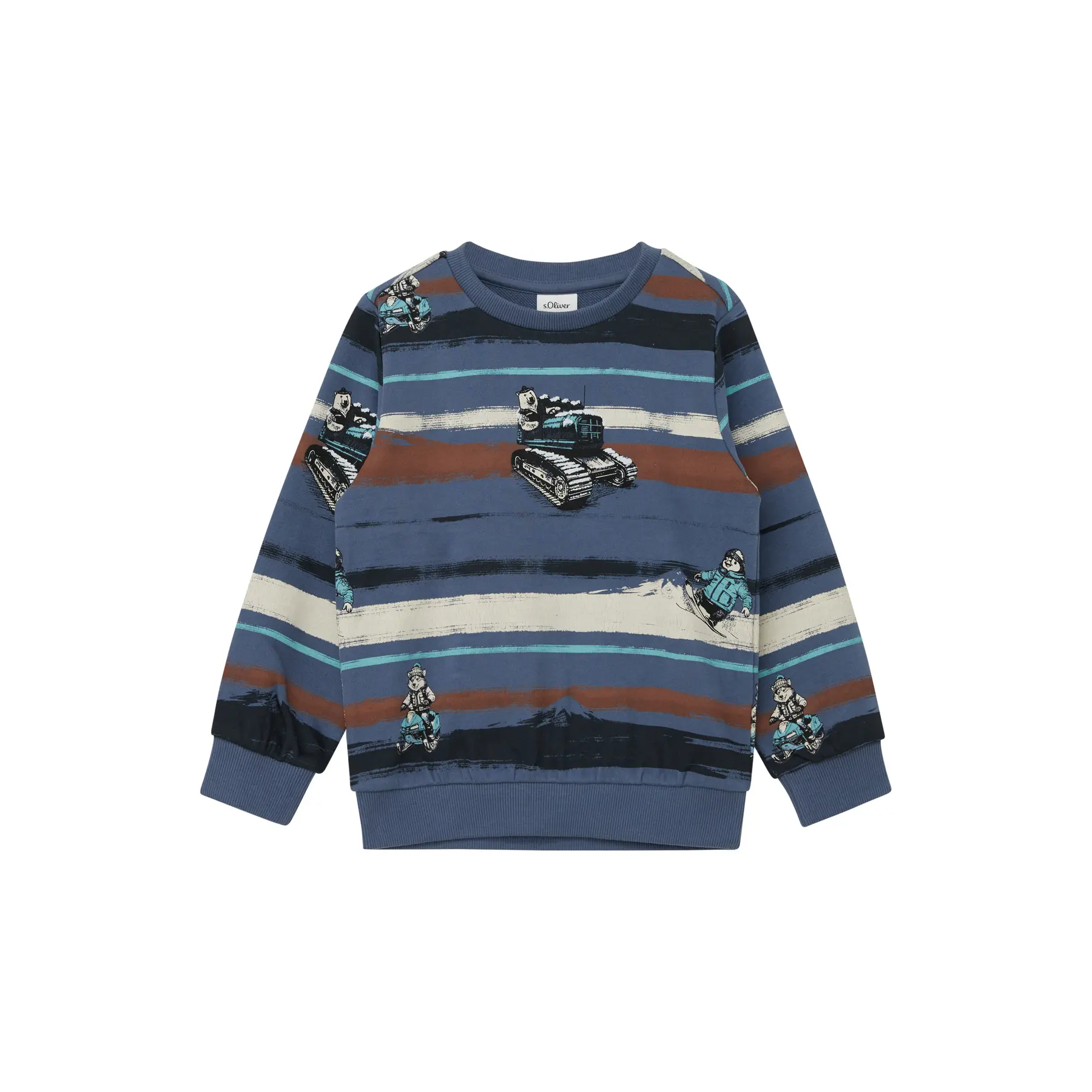 Reversibles Pailletten Allover-Print Sweatshirt für Kinder s.Oliver