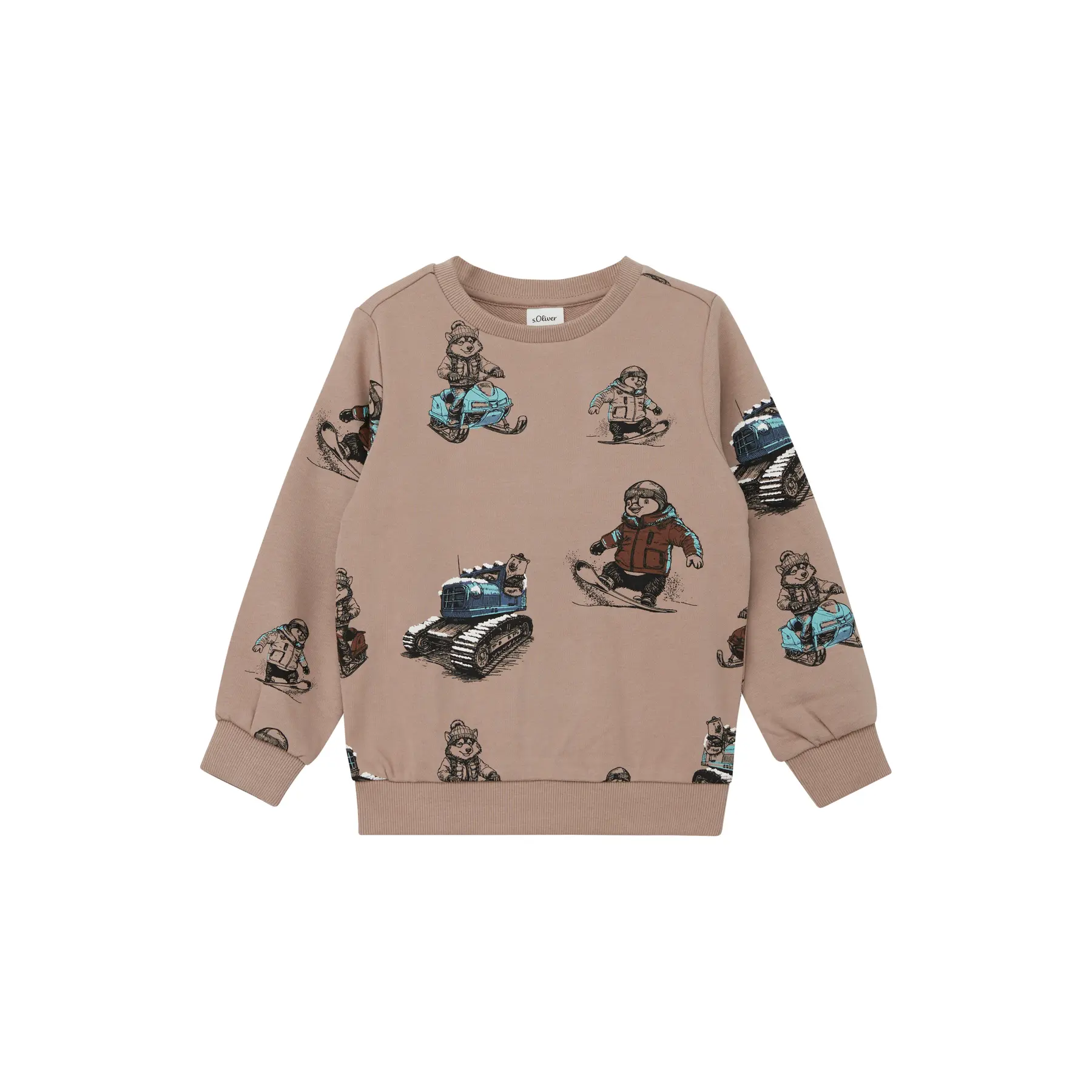 Reversibles Pailletten Allover-Print Sweatshirt für Kinder s.Oliver