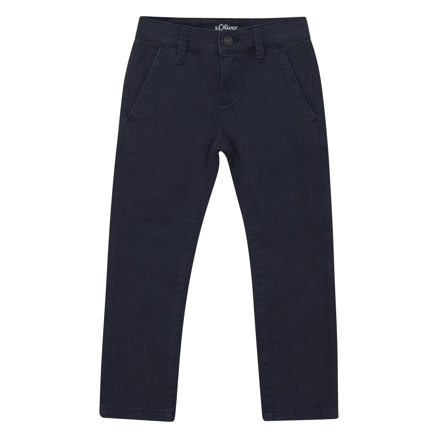 Pantalon chino pelle coupe droite taille mi-haute jambe droite teinture en pièce bébé garçon s.Oliver
