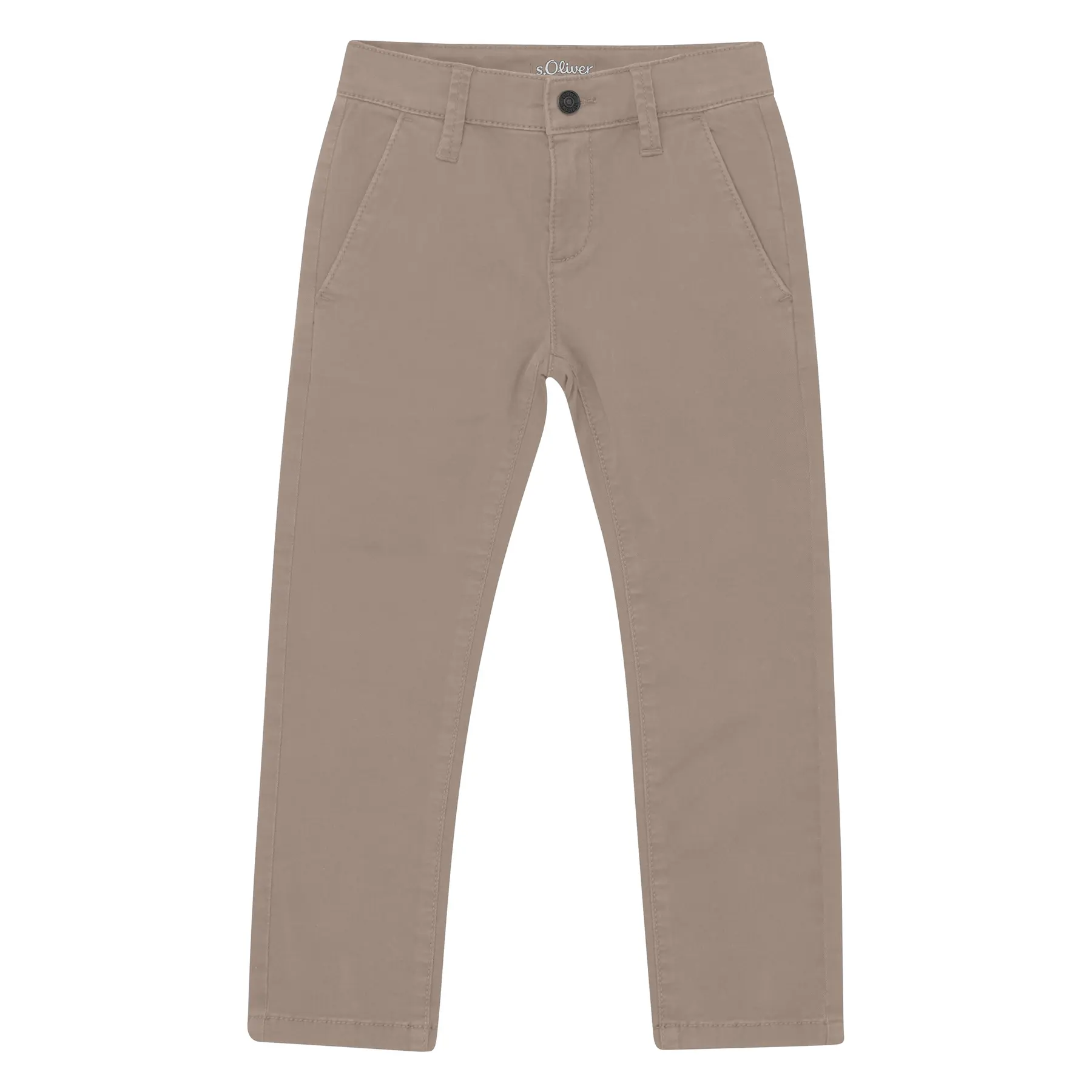 Pantalon chino pelle coupe droite taille mi-haute jambe droite teinture en pièce enfant s.Oliver