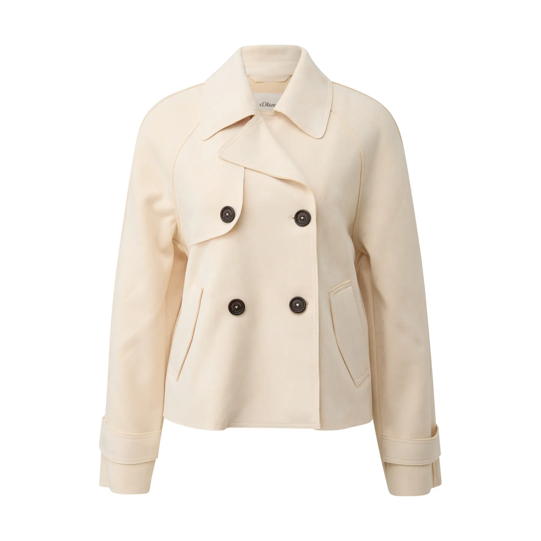 Trench caban taglio casual con dettaglio a patta donna
