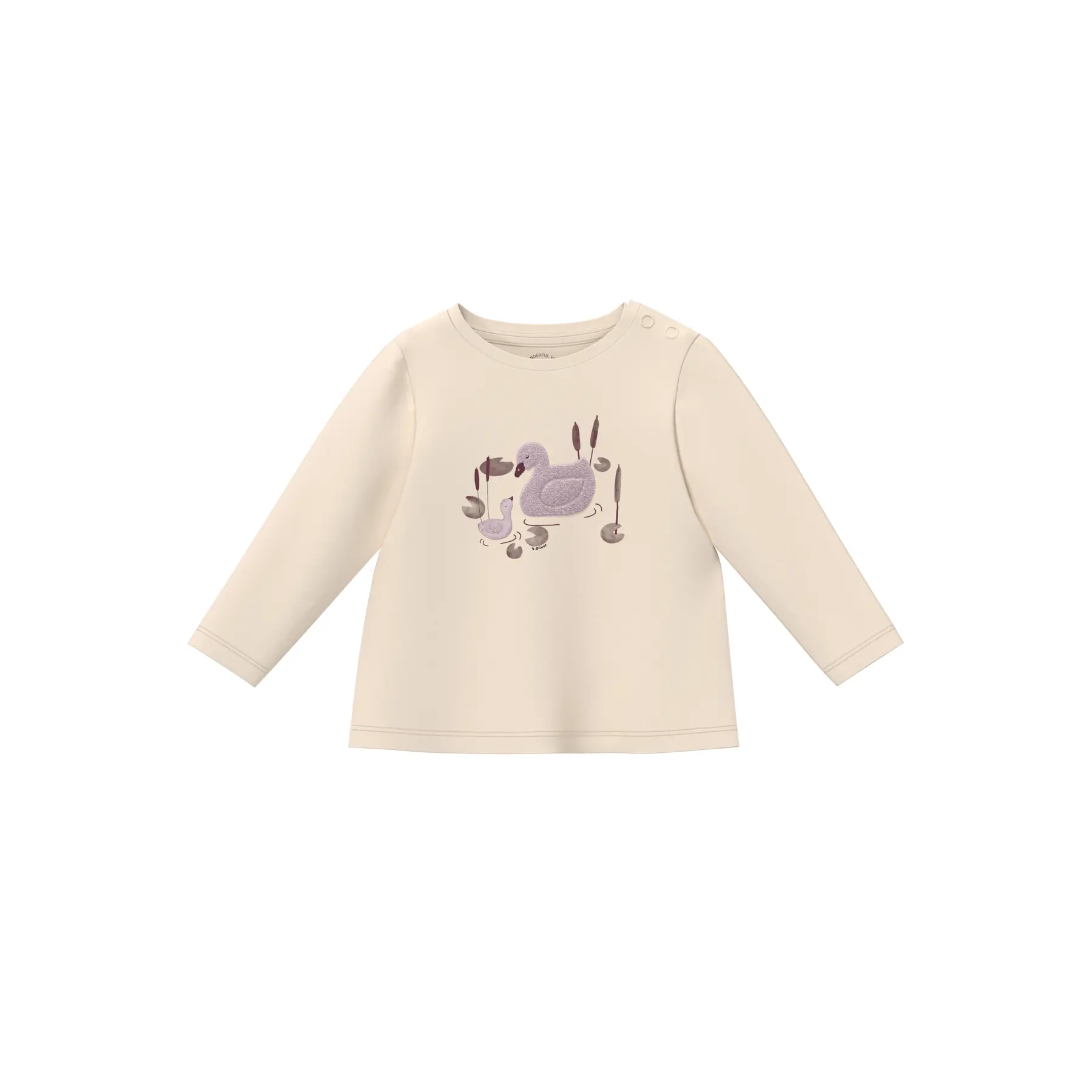 Langarm-T-Shirt mit Druck und Applikation für Babys s.Oliver