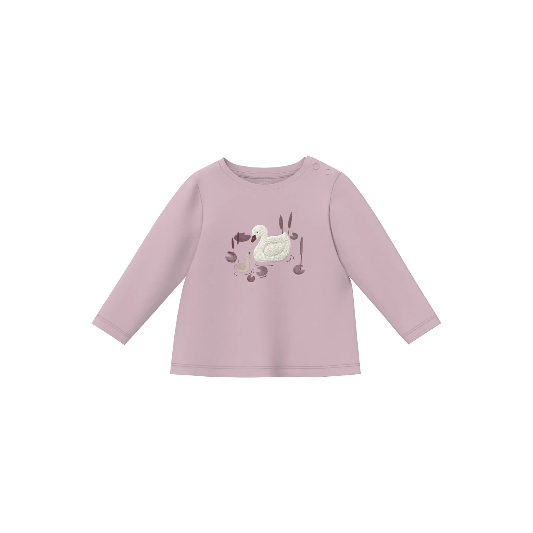 Langarm-T-Shirt mit Druck und Applikation für Babys s.Oliver