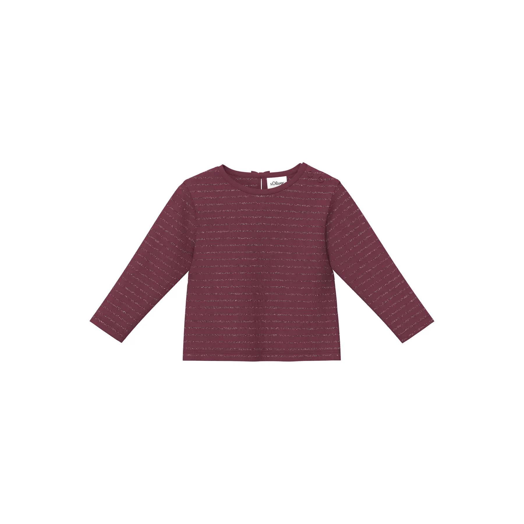 Langarmshirt aus Rippstrick mit Druckknöpfen für Babys s.Oliver