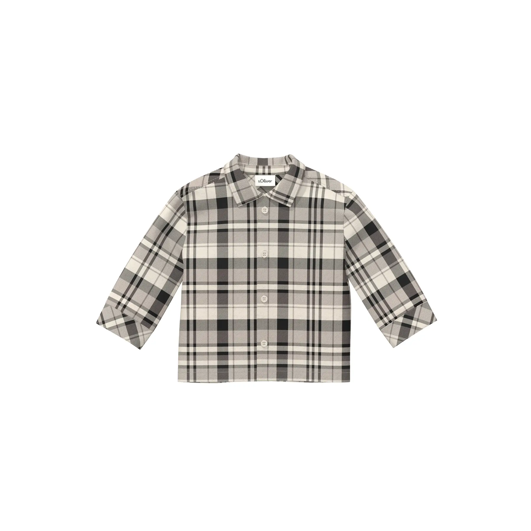Chemise en flanelle à carreaux coupe droite bébé s.Oliver Chemise en flanelle à carreaux coupe droite bébé s.Oliver