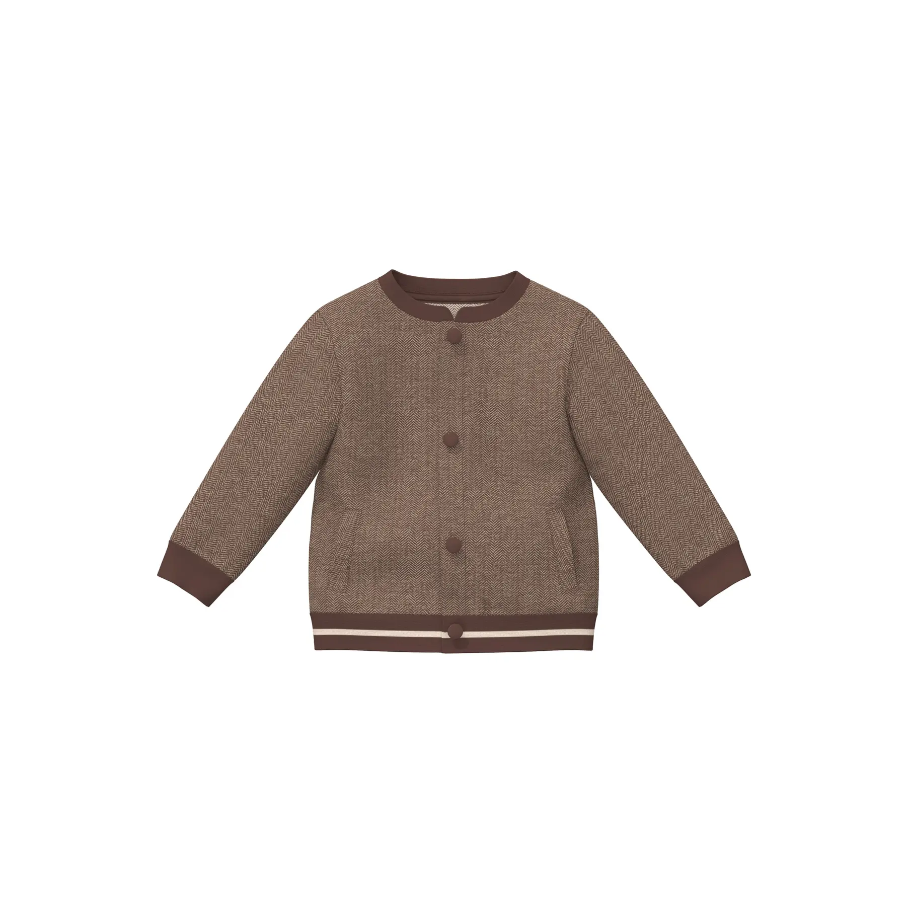 Jacquard Sweatshirt mit Druckknopfblende für Babys s.Oliver
