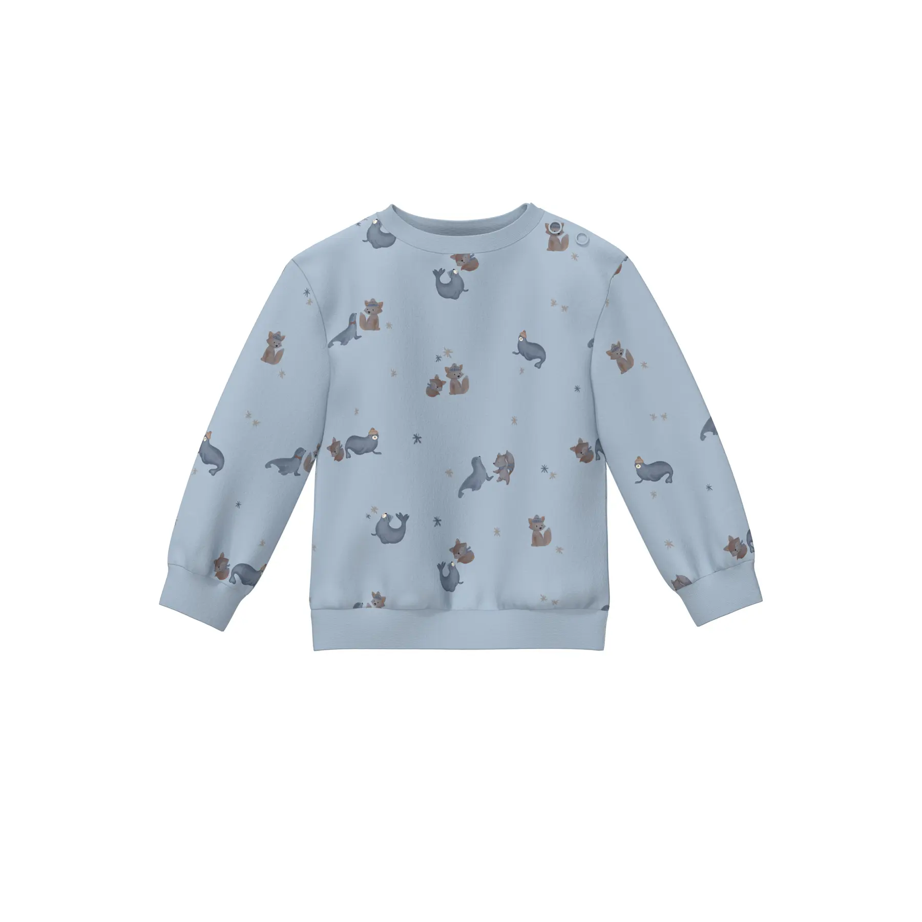 Allover-Print Sweatshirt mit aufgerautem Innenfutter für Babys s.Oliver