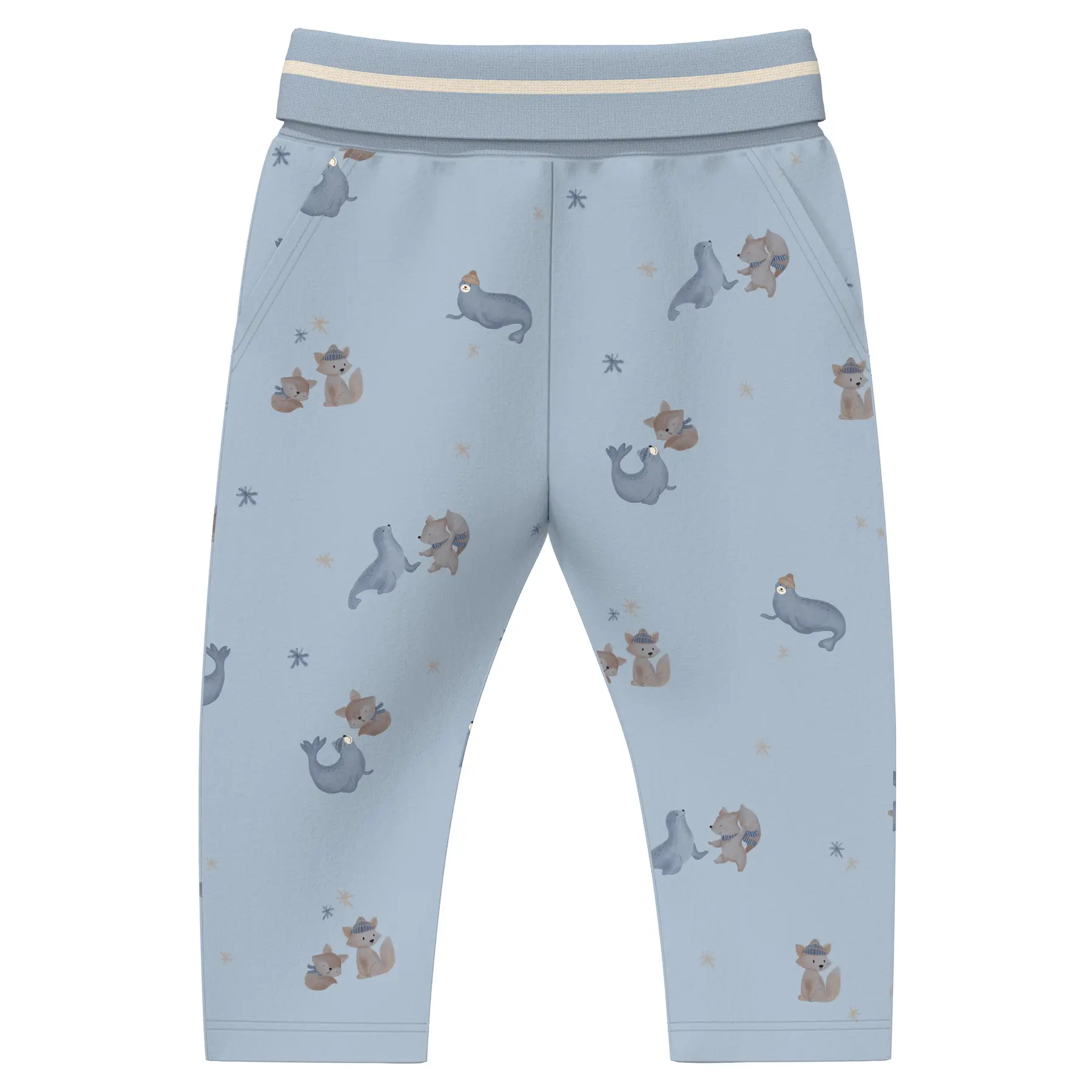 Legging con cintura a risvolto, interno garzato per bébé s.Oliver