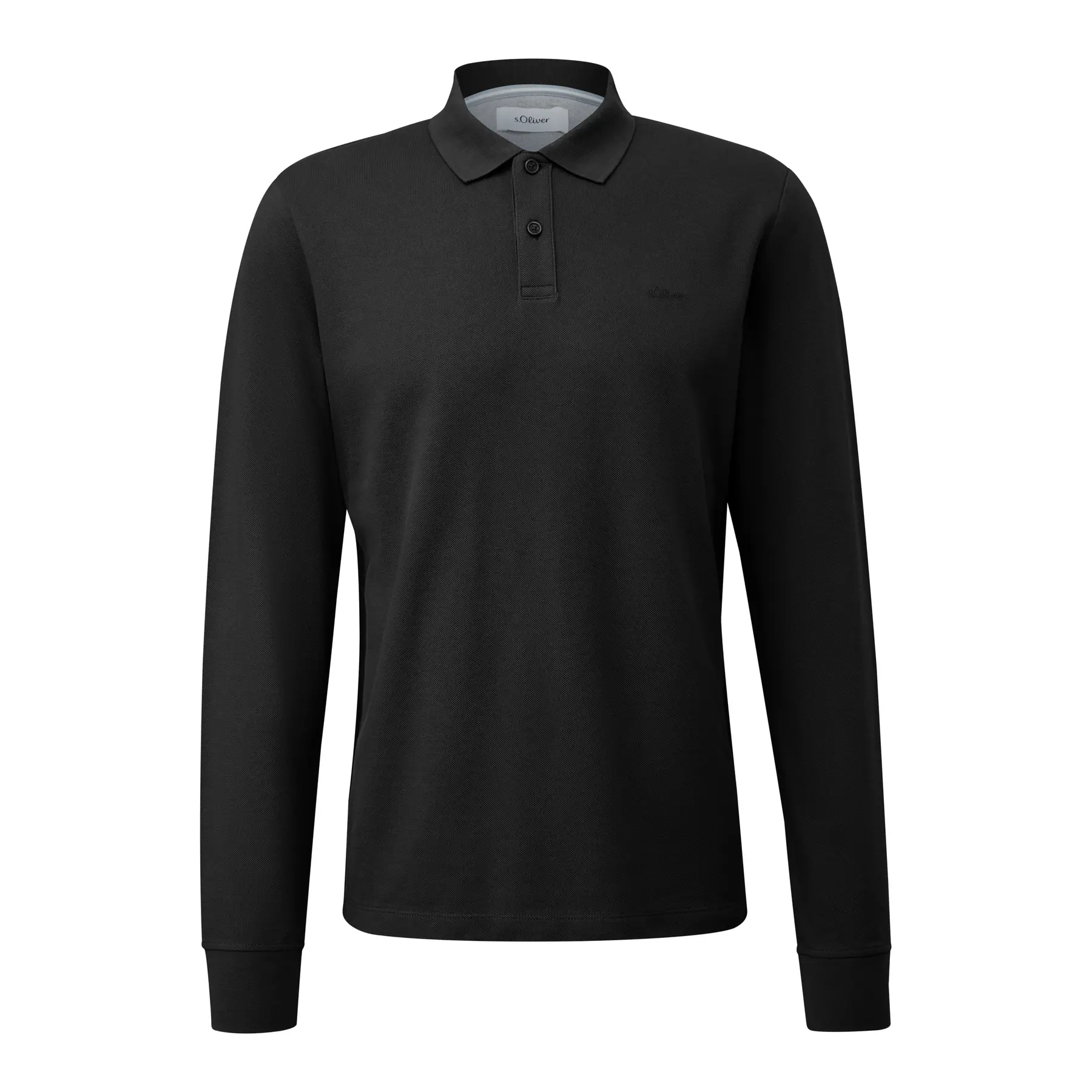 Katoenen polo met lange mouwen s.Oliver