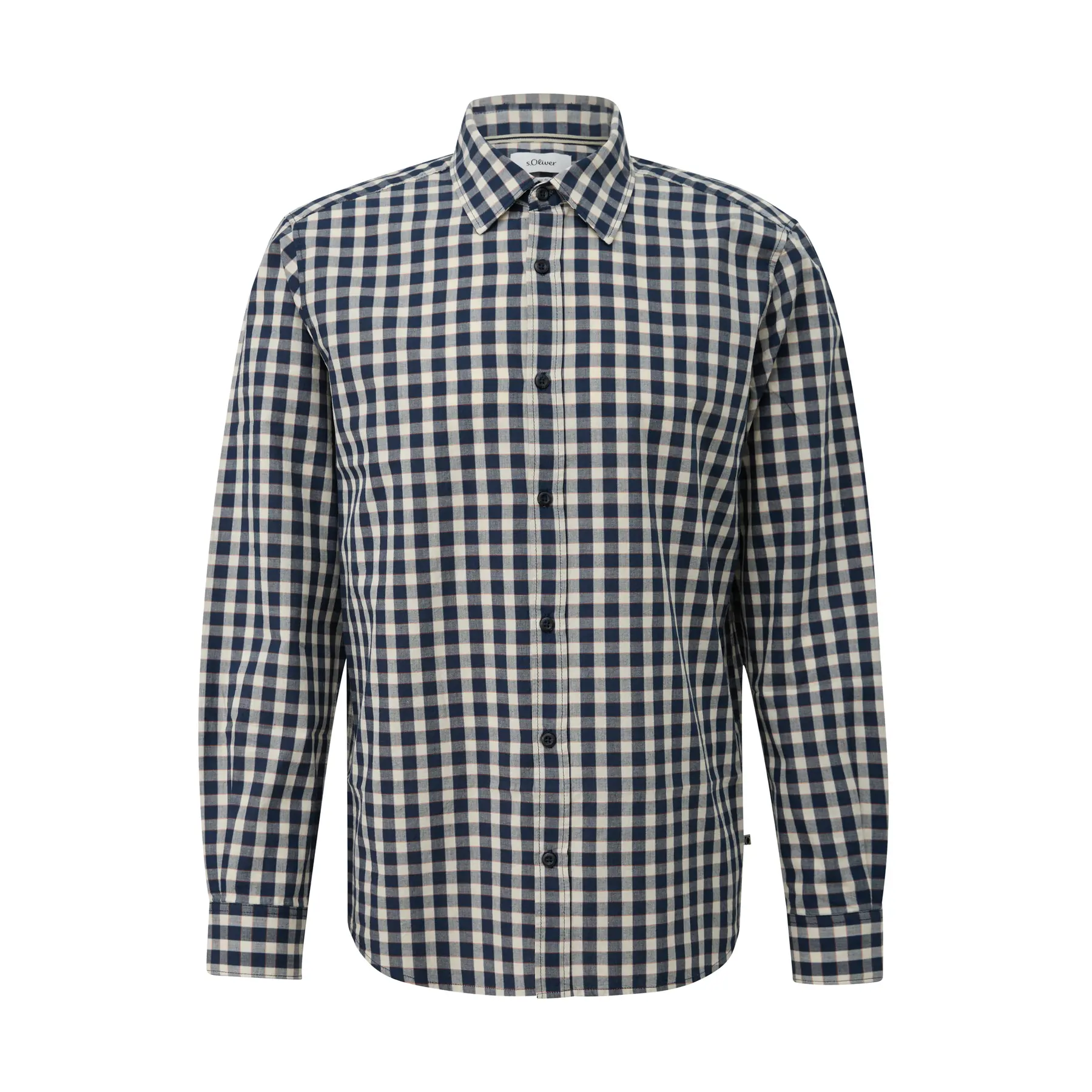 Chemise a quadretti con collo Kent s.Oliver