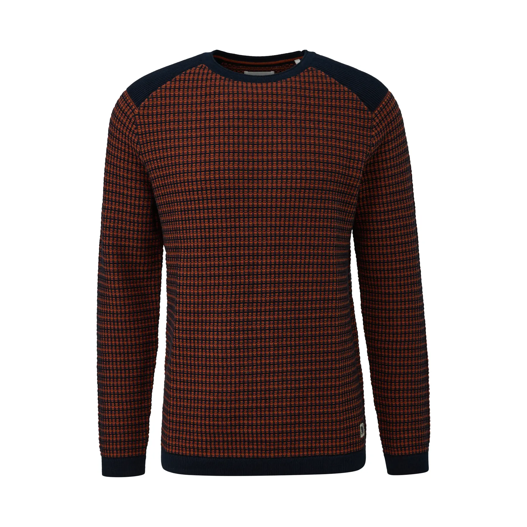 Pullover van katoen met gebreide print s.Oliver