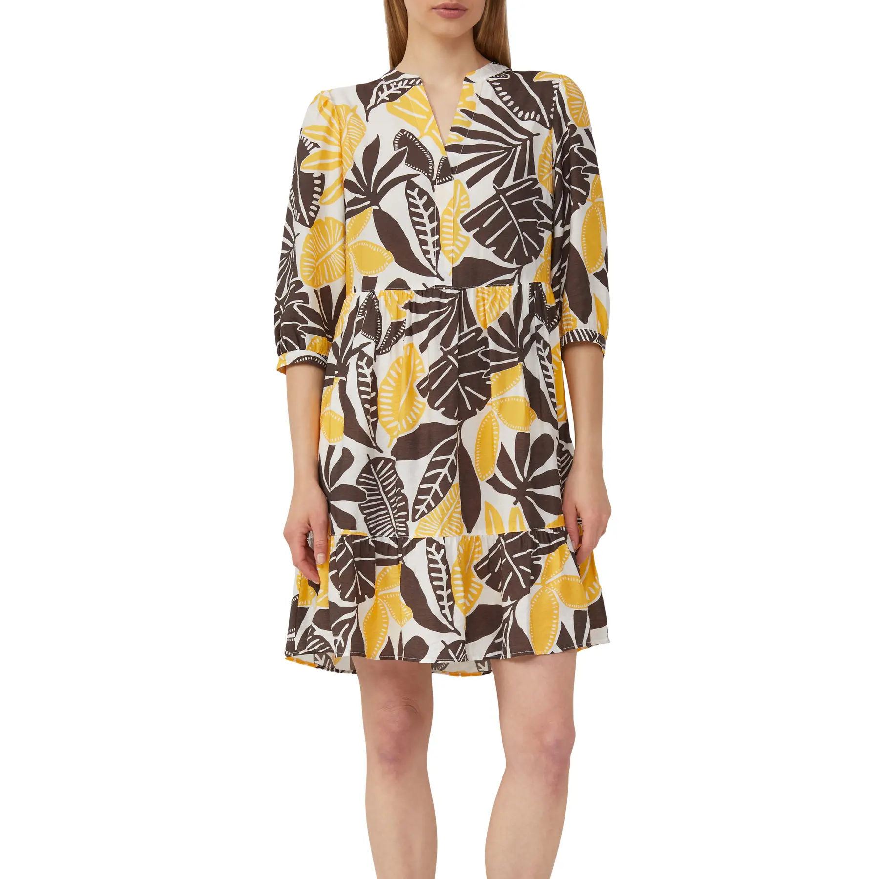 Robe strutturata in viscosa mista con tasche fessurate donna s.Oliver