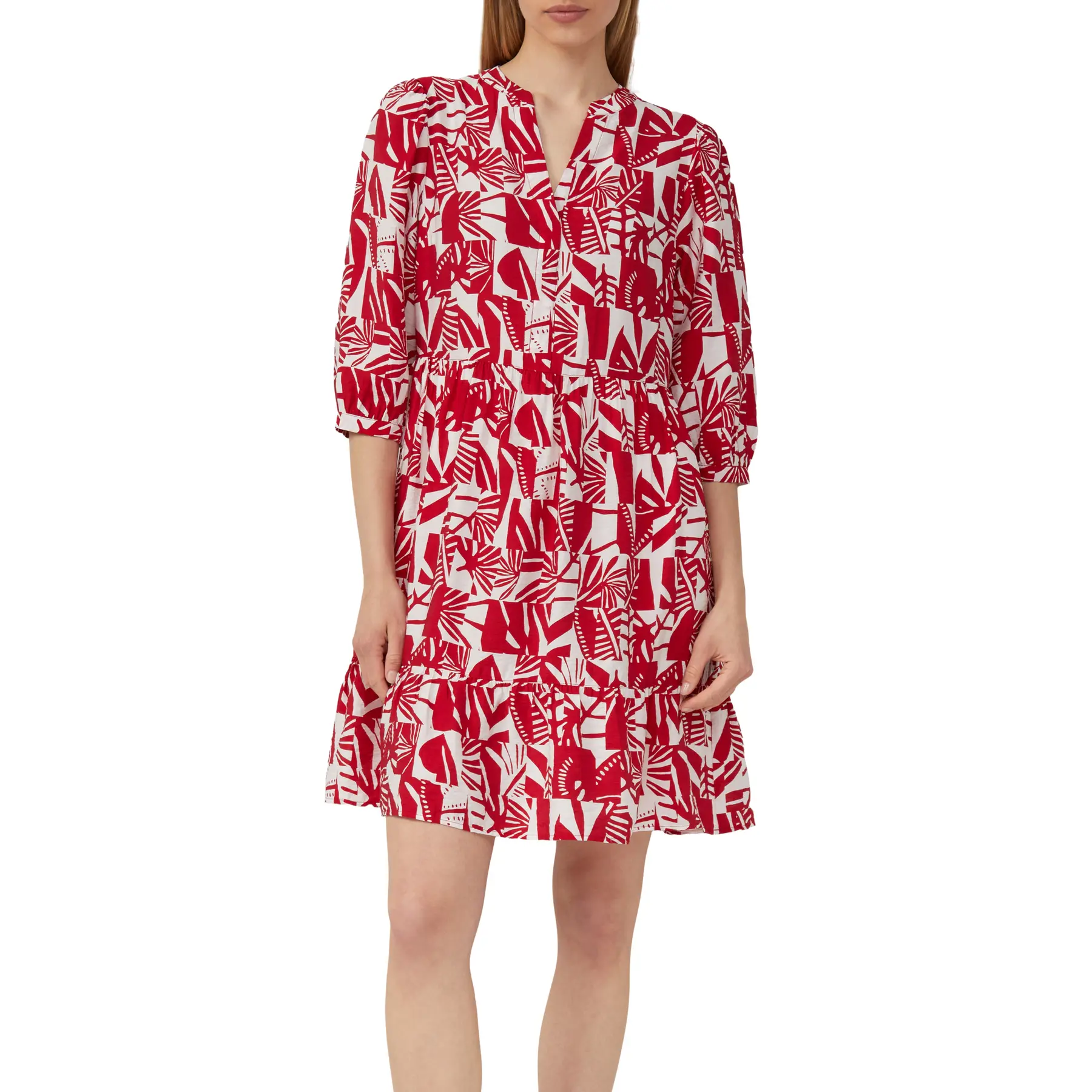 Robe strutturata in viscosa mista con tasche fessurate donna s.Oliver