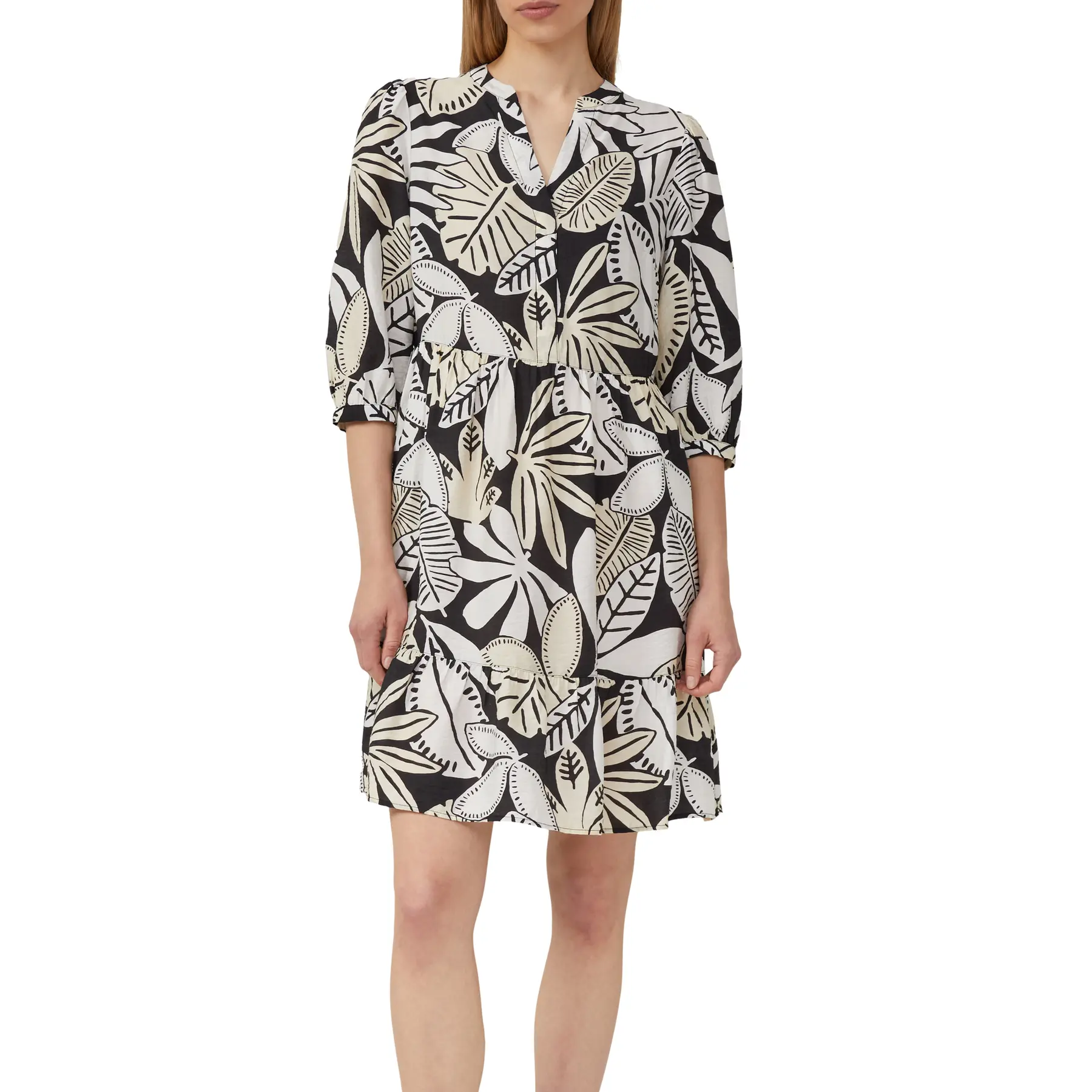 Robe strutturata in viscosa mista con tasche fessurate donna s.Oliver