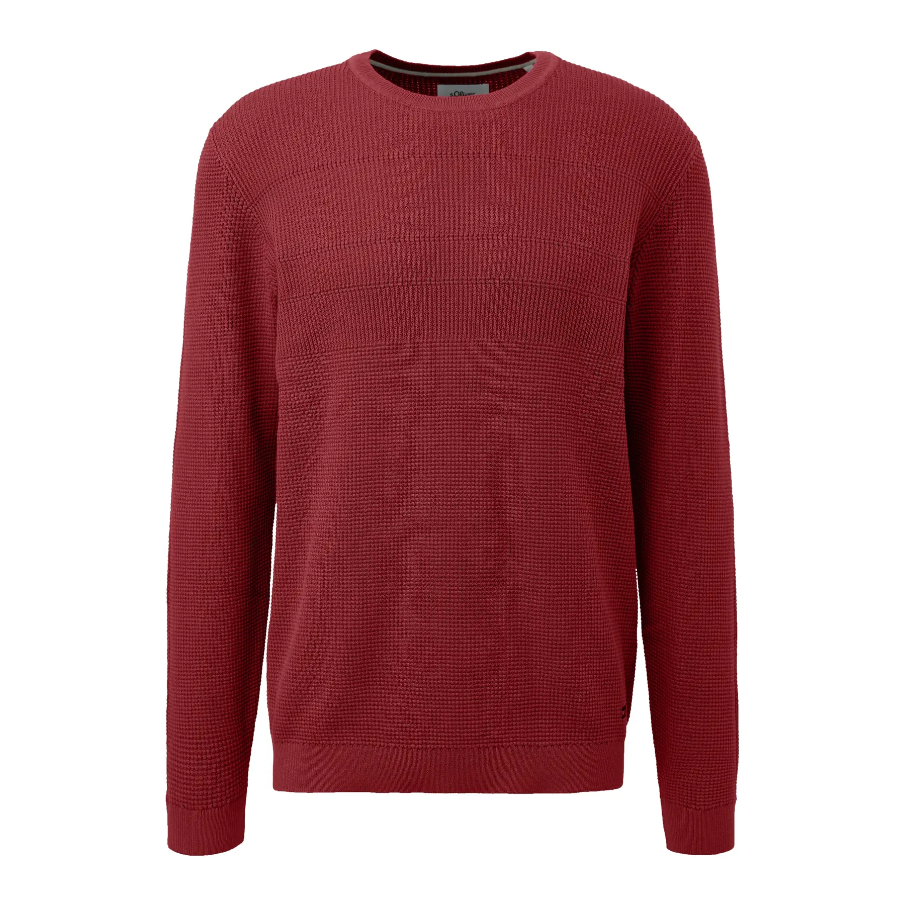 Pull mit Rundhalsausschnitt aus Baumwollmischung mit Mustern s.Oliver