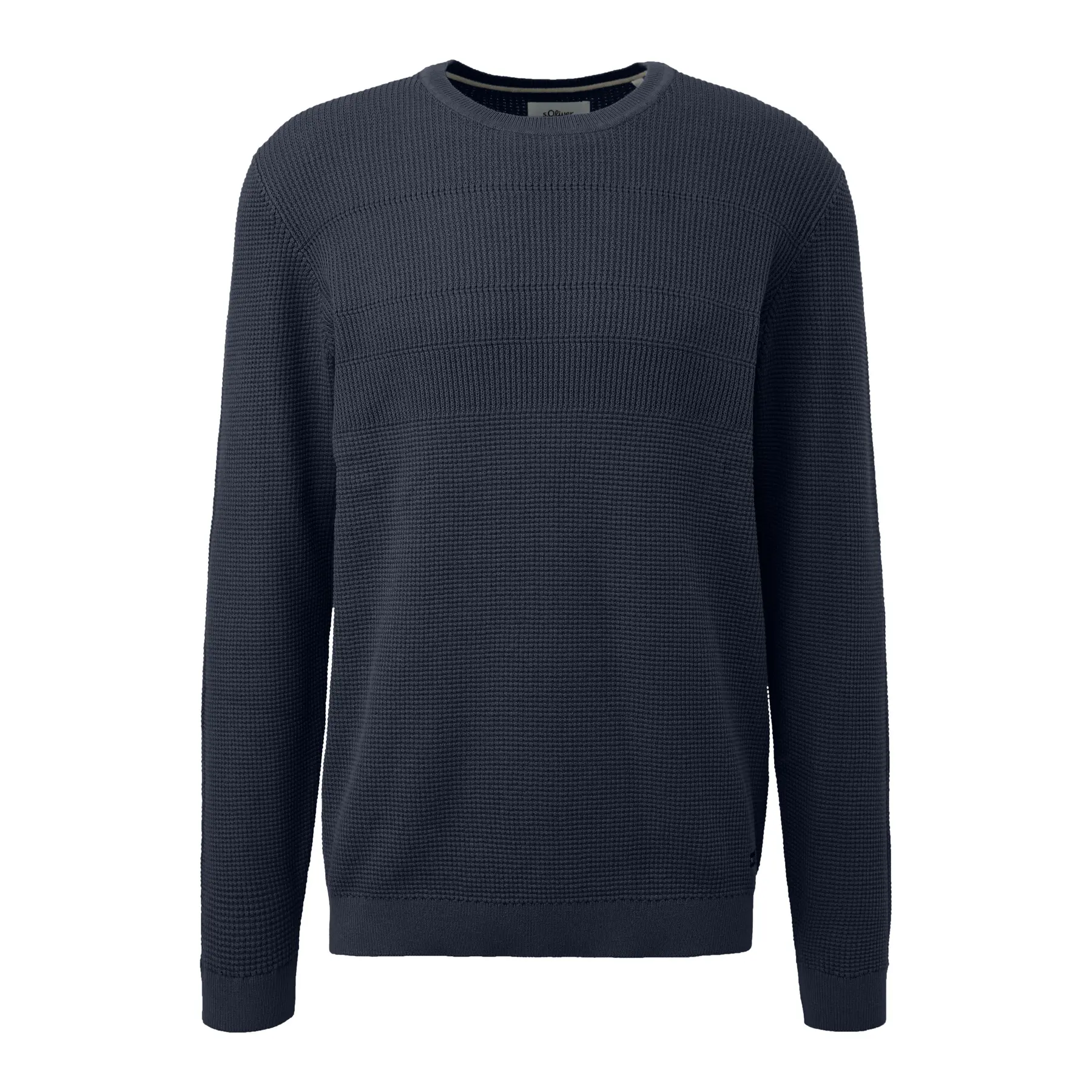 Pull mit Rundhalsausschnitt aus Baumwollmischung mit Mustern s.Oliver