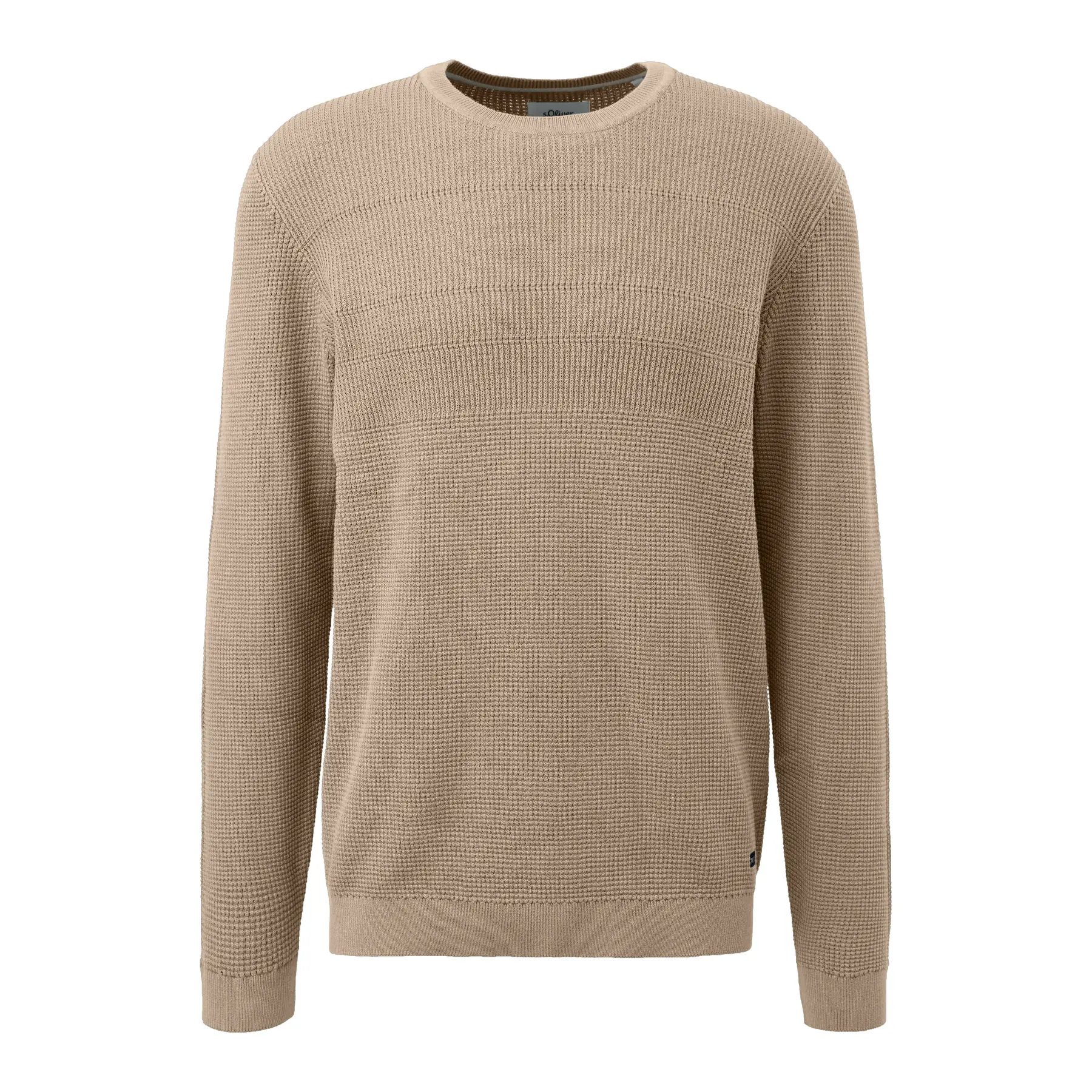 Pull mit Rundhalsausschnitt aus Baumwollmischung mit Mustern s.Oliver
