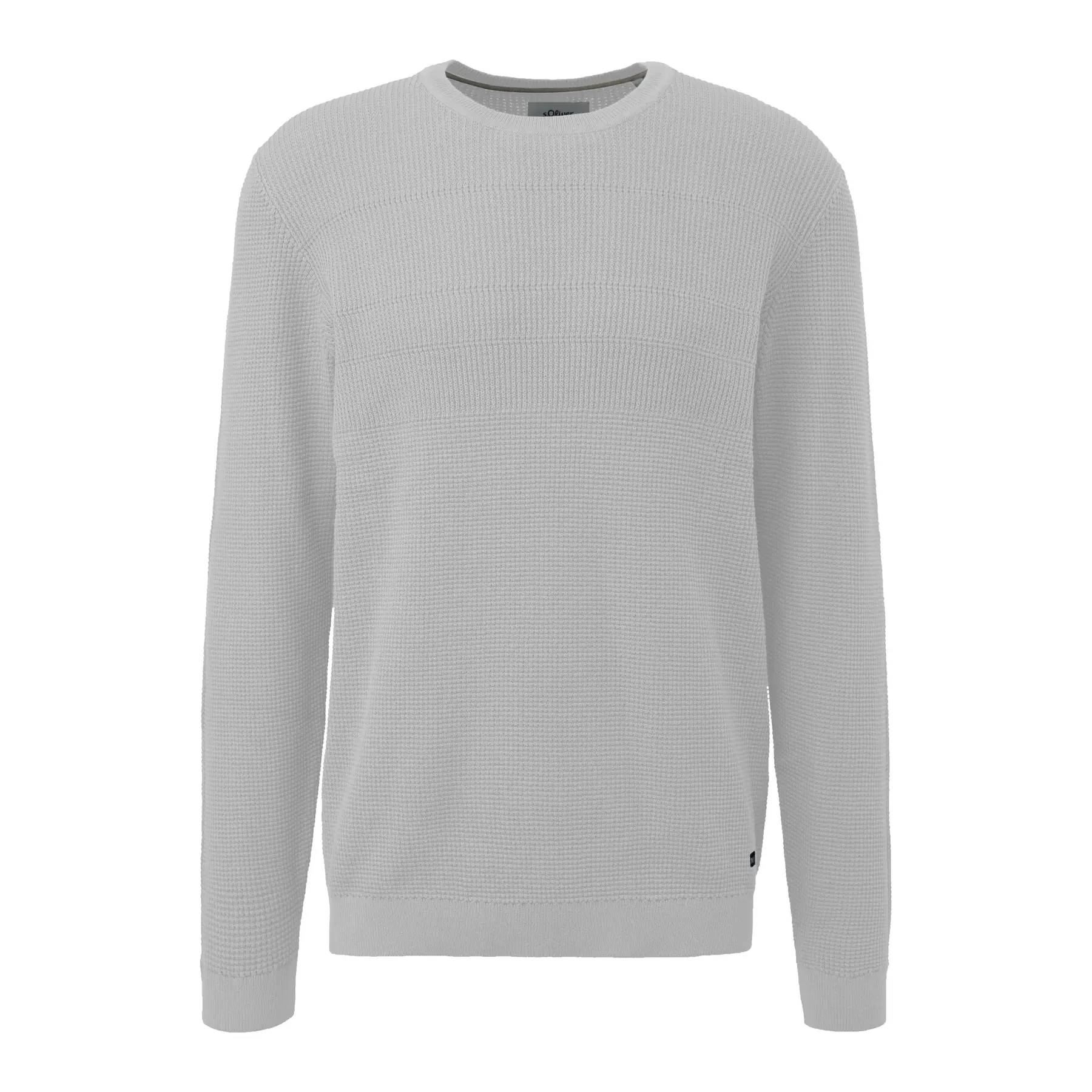 Pull mit Rundhalsausschnitt aus Baumwollmischung mit Mustern s.Oliver