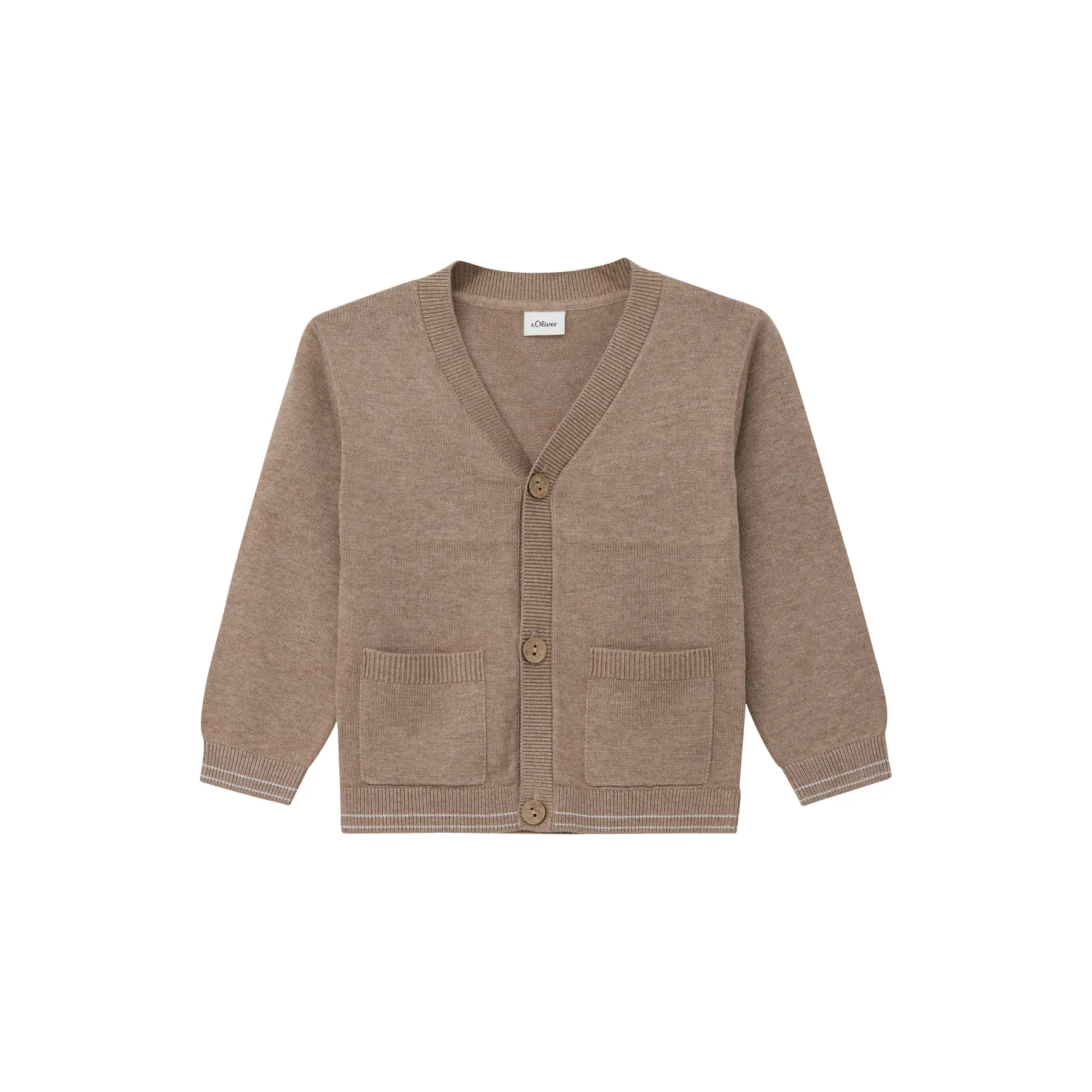 Cardigan en maille avec col en V et patte de boutonnage enfant s.Oliver