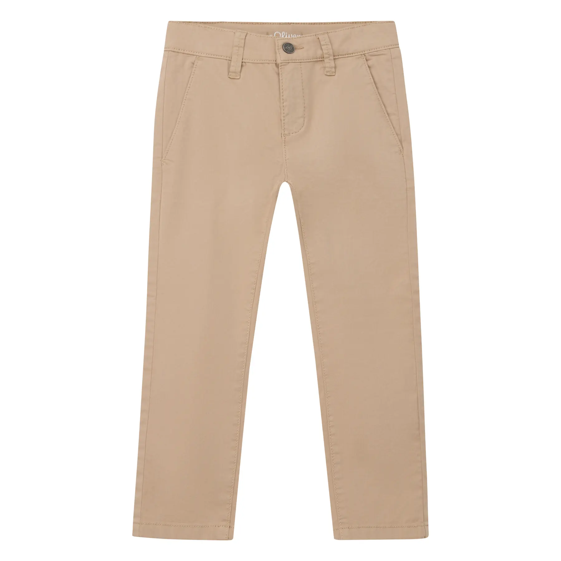 Pantalon chino brad coupe ajustée caille mi-hautejambe slim effet usé enfant s.Oliver