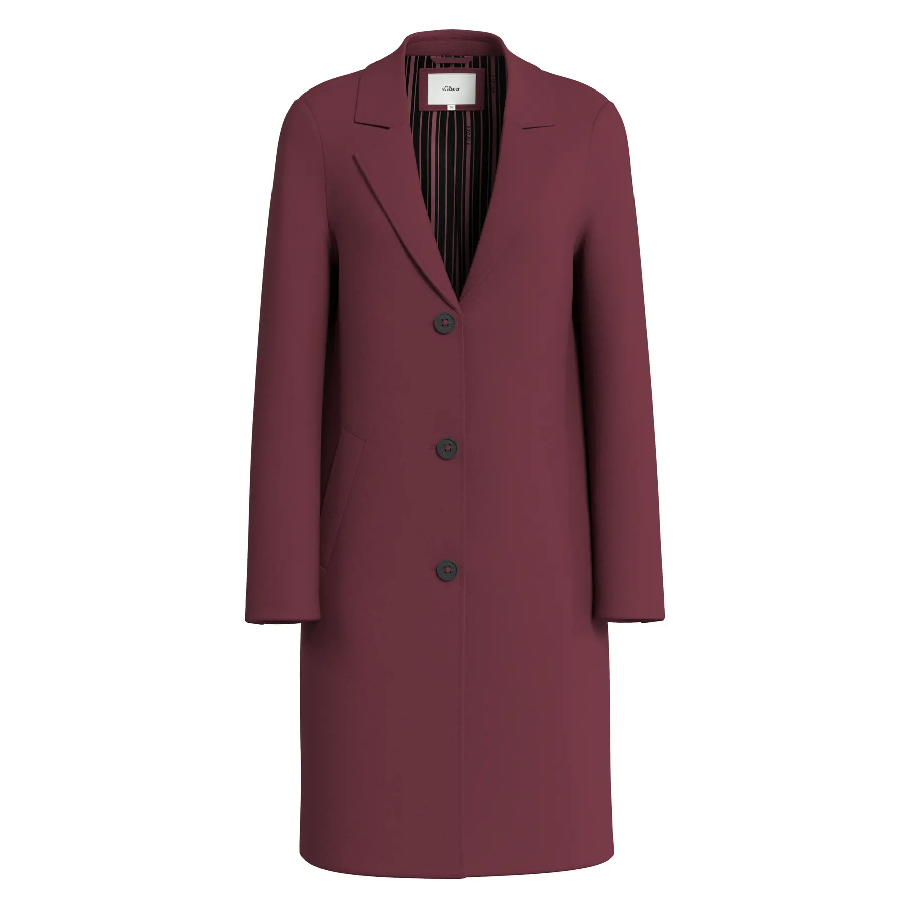 Cappotto con rever donna
