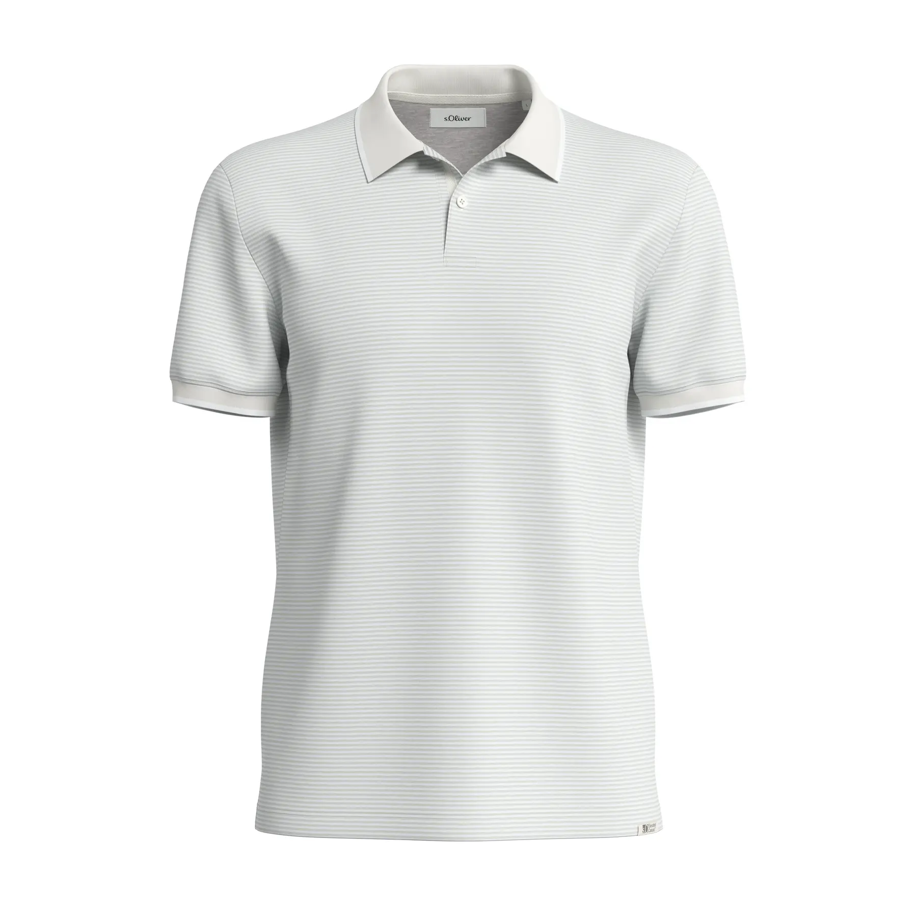 Gestreiftes Poloshirt aus weichem Baumwollstoff s.Oliver