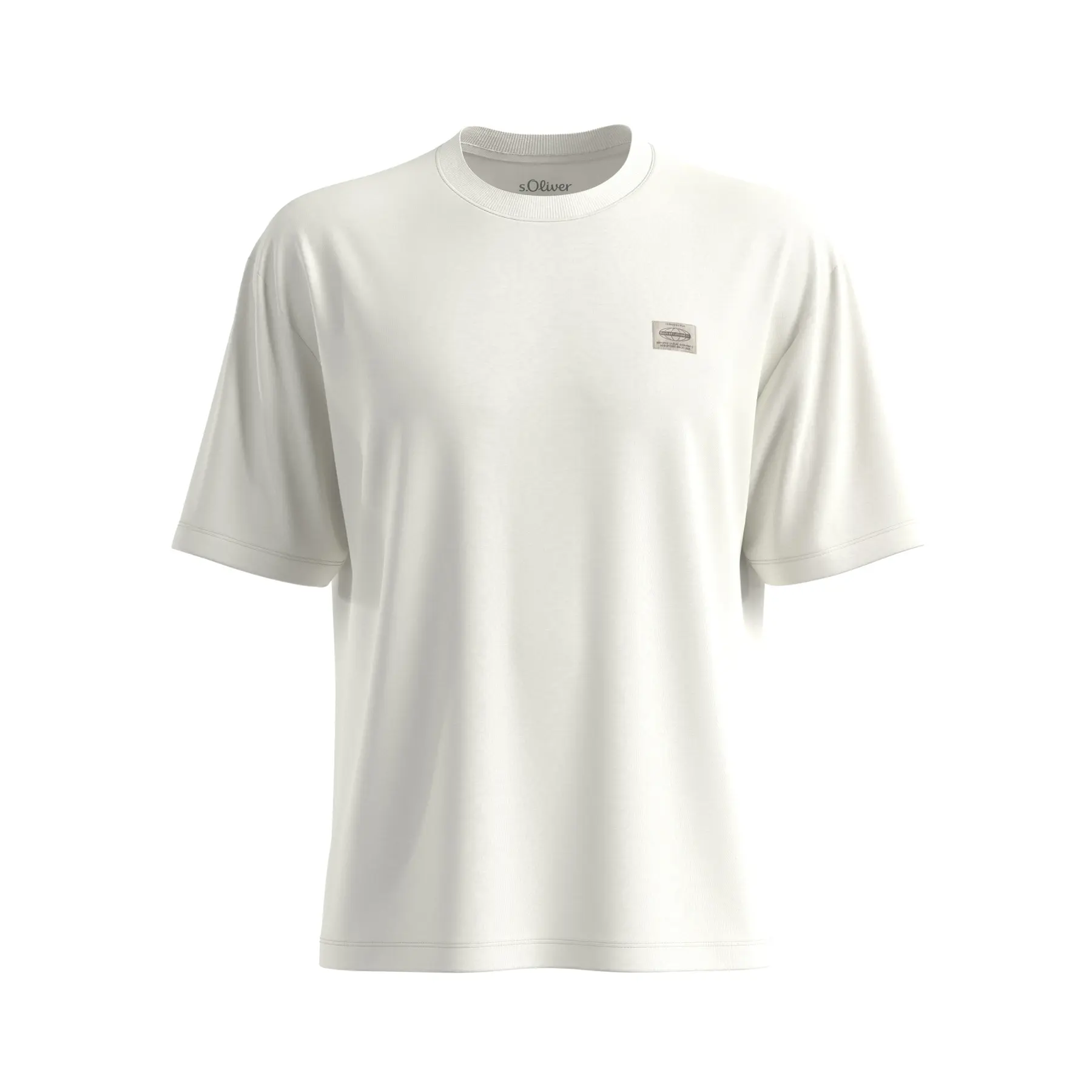 T-Shirt aus hochwertigem Jersey mit lockerer Passform s.Oliver