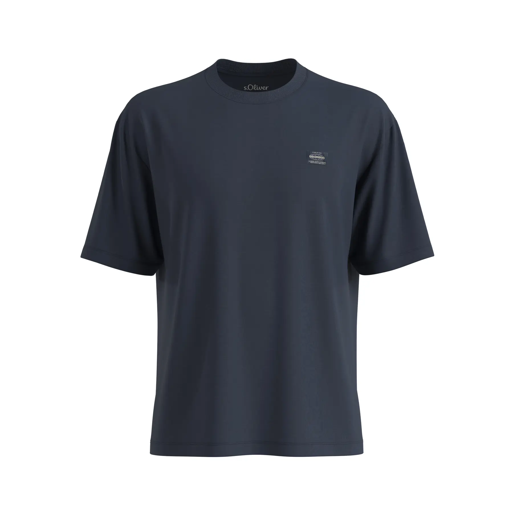 T-Shirt aus hochwertigem Jersey mit lockerer Passform s.Oliver