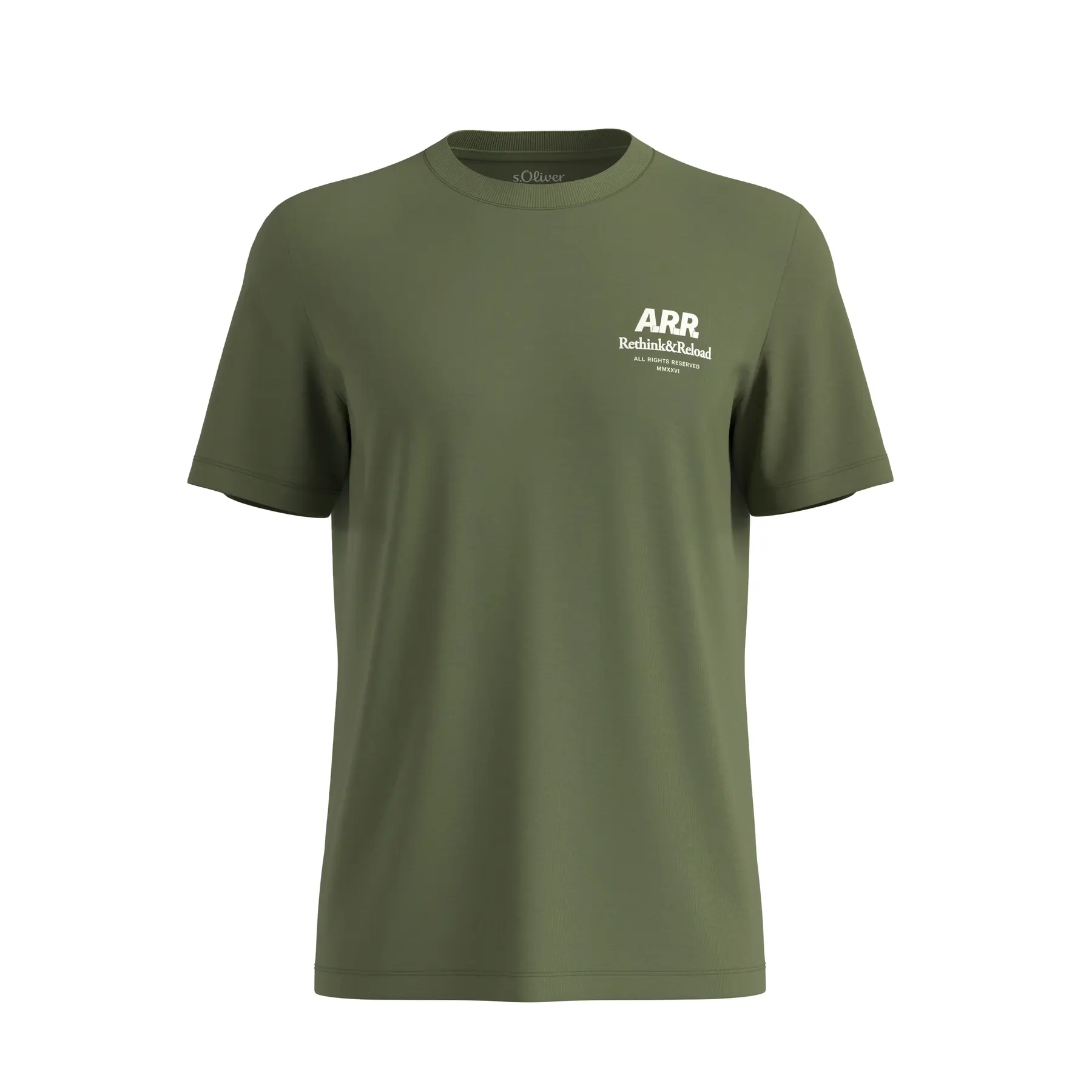 T-shirt met print aan de voorkant en artwork s.Oliver