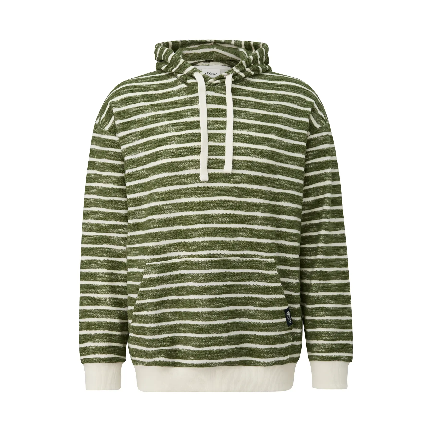 Kapuzensweatshirt mit Kordelzug aus Baumwollmischfrottee s.Oliver