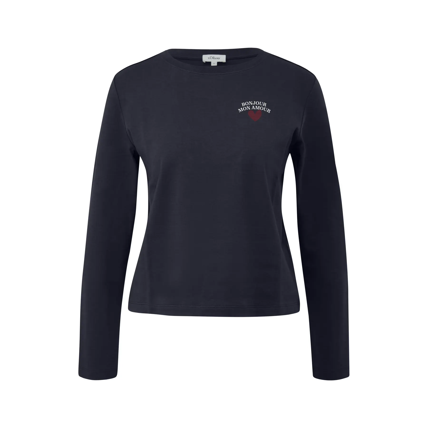 Langarmshirt mit besticktem Detail Damen s.Oliver