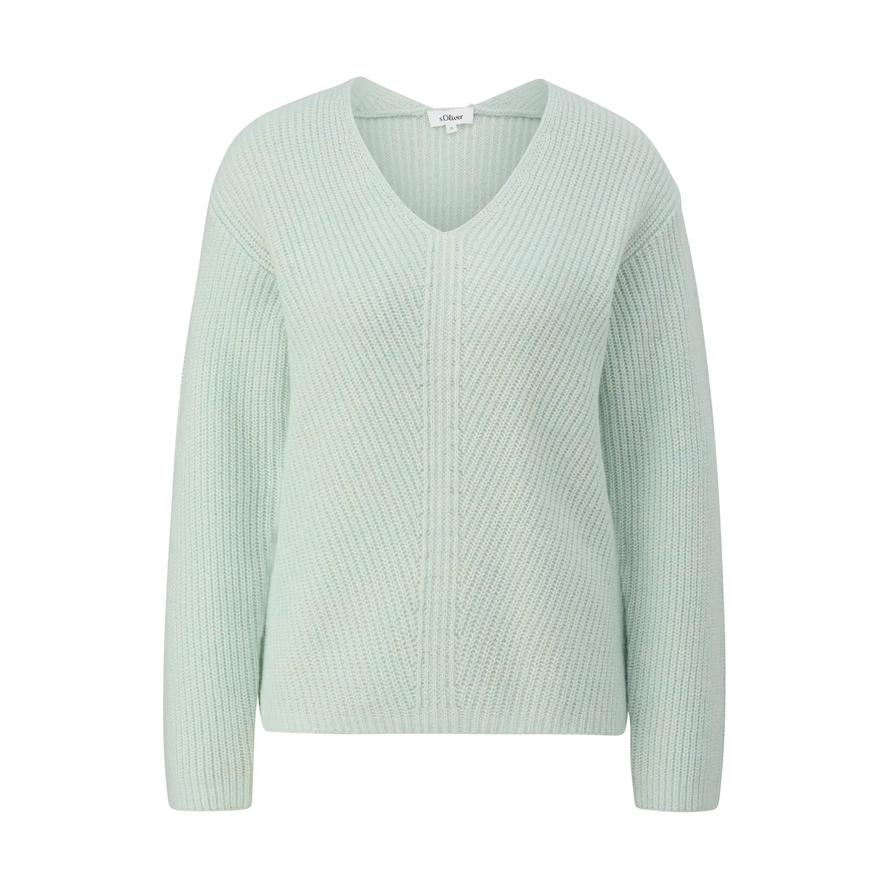 Pull aus weichem Strick im Relaxed Fit mit V-Ausschnitt für Damen s.Oliver