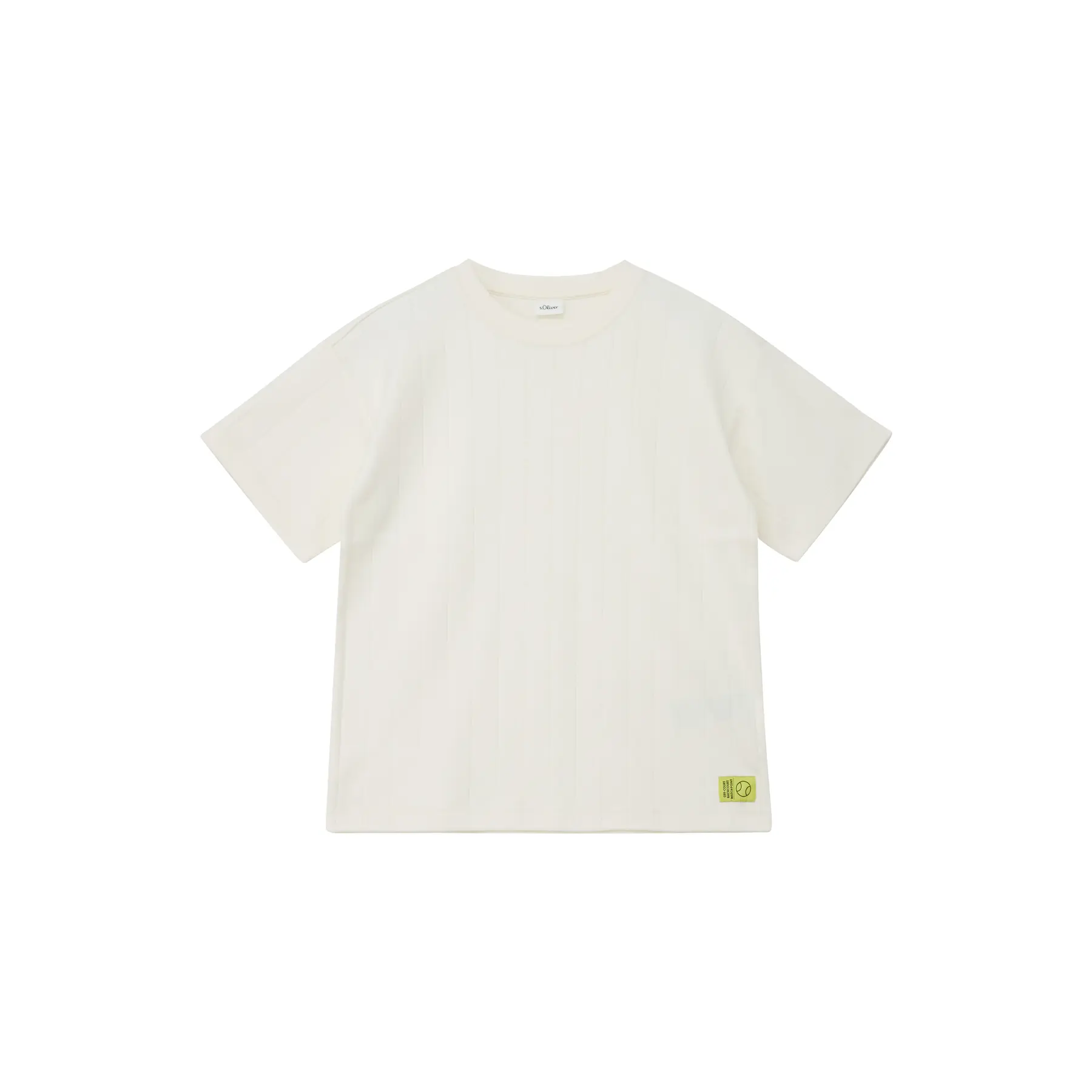 Übergrößen-T-Shirt aus strukturiertem Interlock-Jersey für Kinder s.Oliver