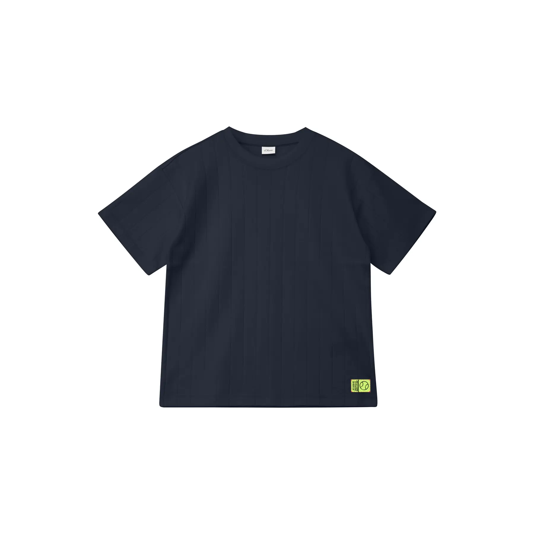 Übergrößen-T-Shirt aus strukturiertem Interlock-Jersey für Kinder s.Oliver
